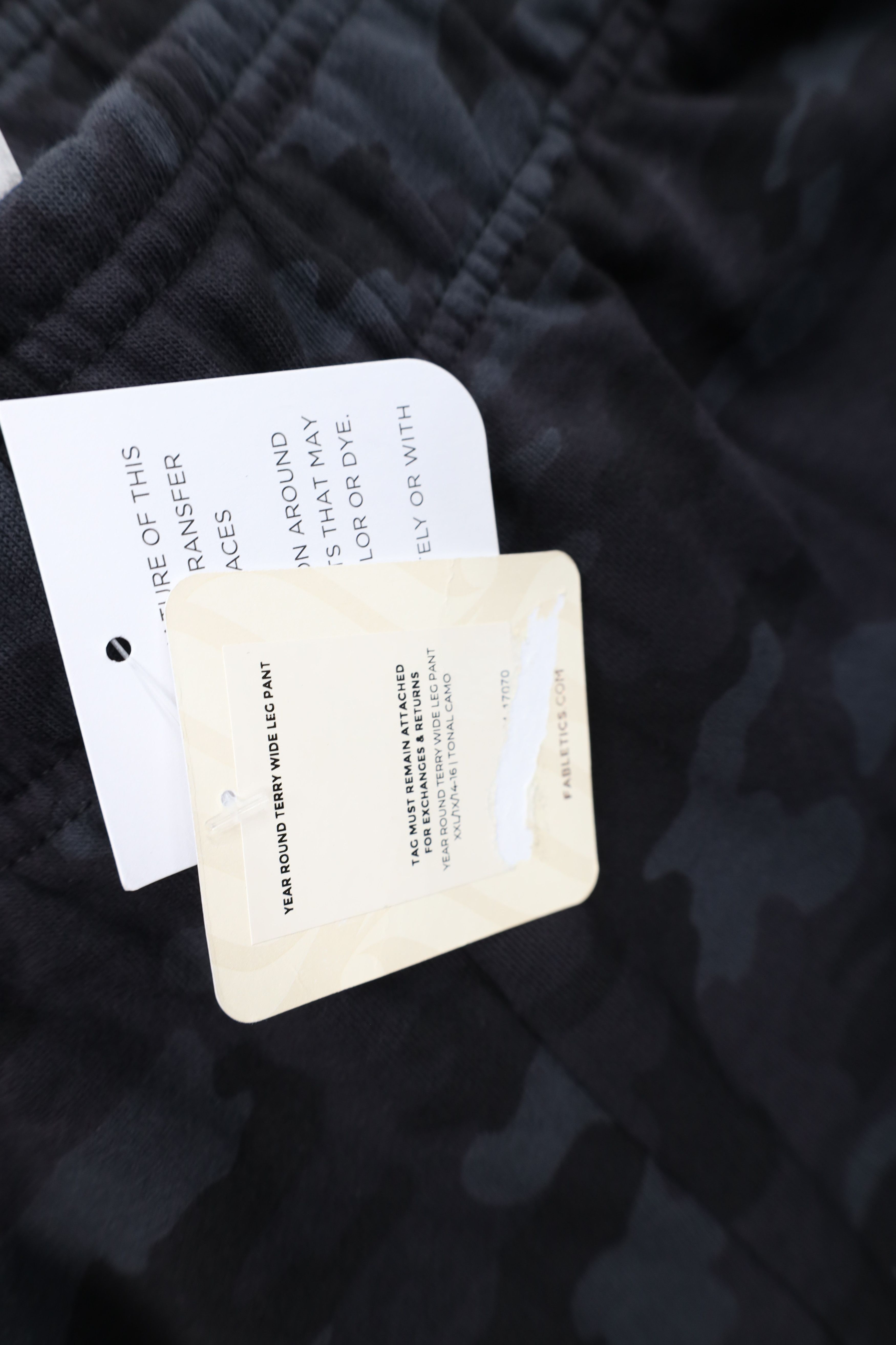Fabletics New Fabletics Terry Cloth Wide Leg Sweatpants Camouflage Size 39" - 8 Thumbnail