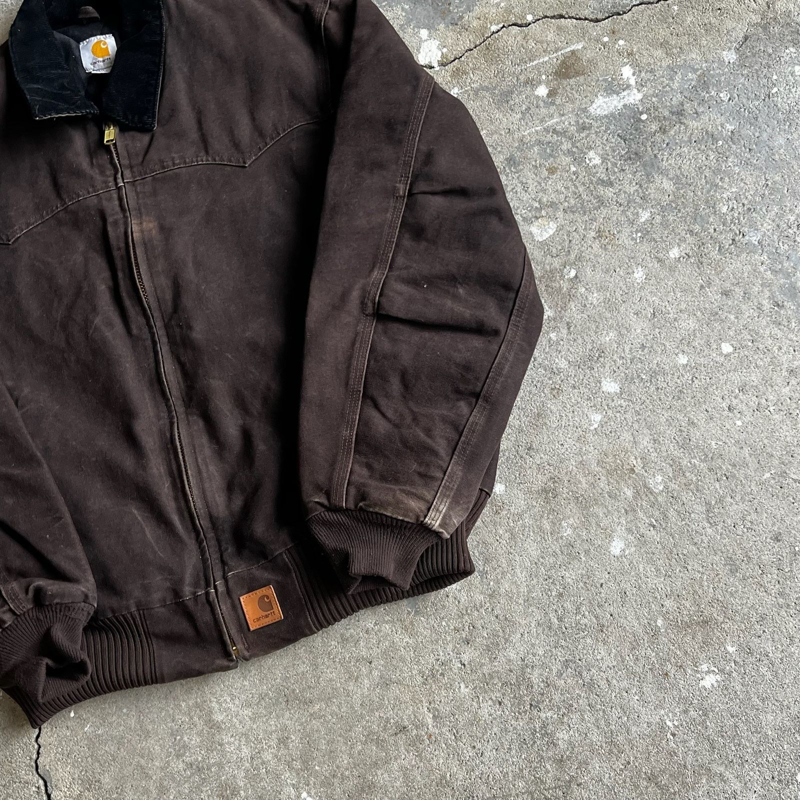Carhartt × Vintage Carhartt J14 DKB brown santa fe work wear jacket Size US L / EU 52-54 / 3 - 2 Thumbnail