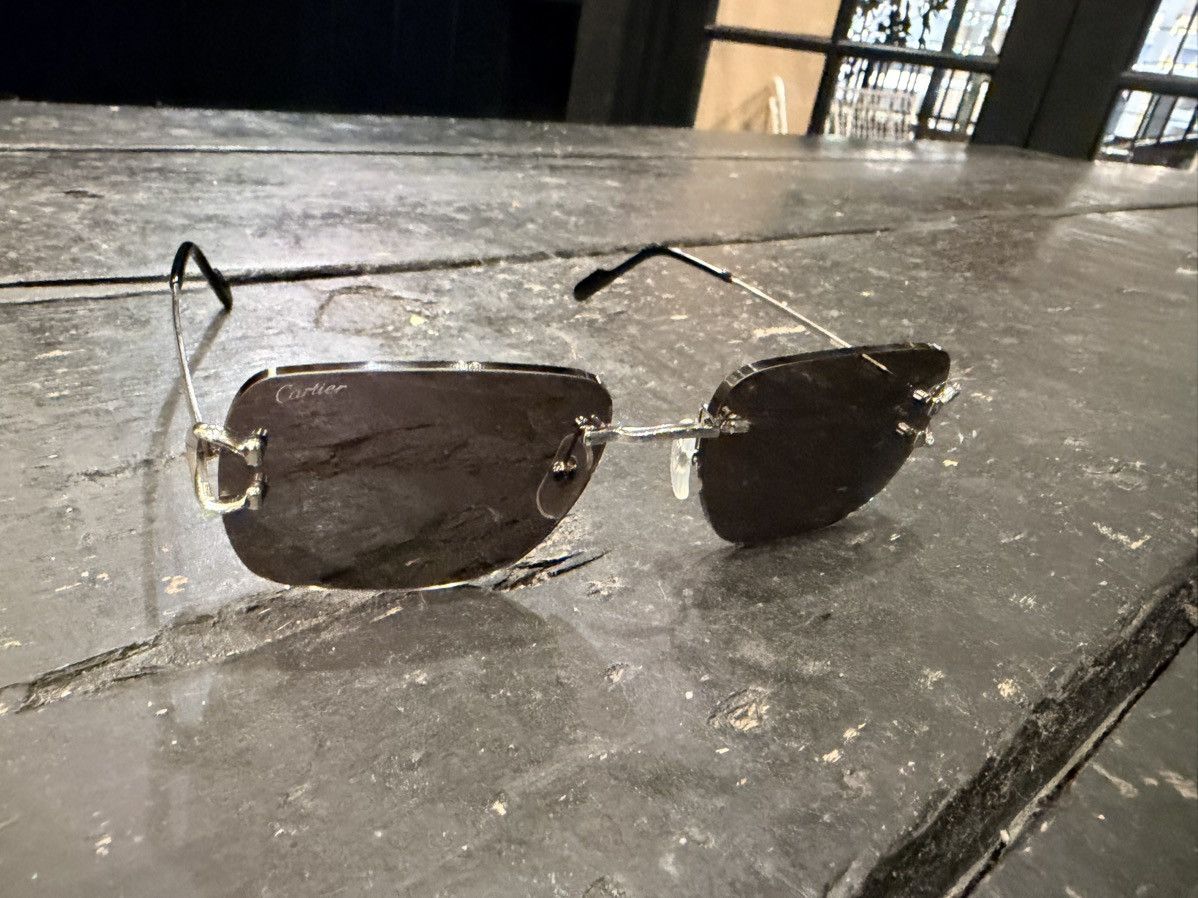 Cartier Cartier Platinum C Frame Wire Glasses –Vintage Style Rimless Size ONE SIZE - 9 Thumbnail