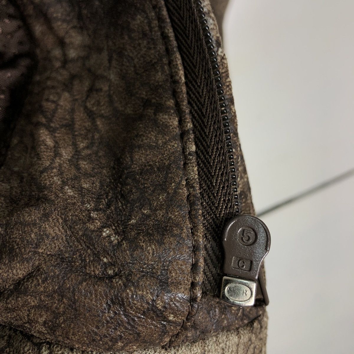 Genuine Leather 🔥Vtg Fly Bomber Leather Jacket Bondage Design Inspector Size US L / EU 52-54 / 3 - 16 Thumbnail