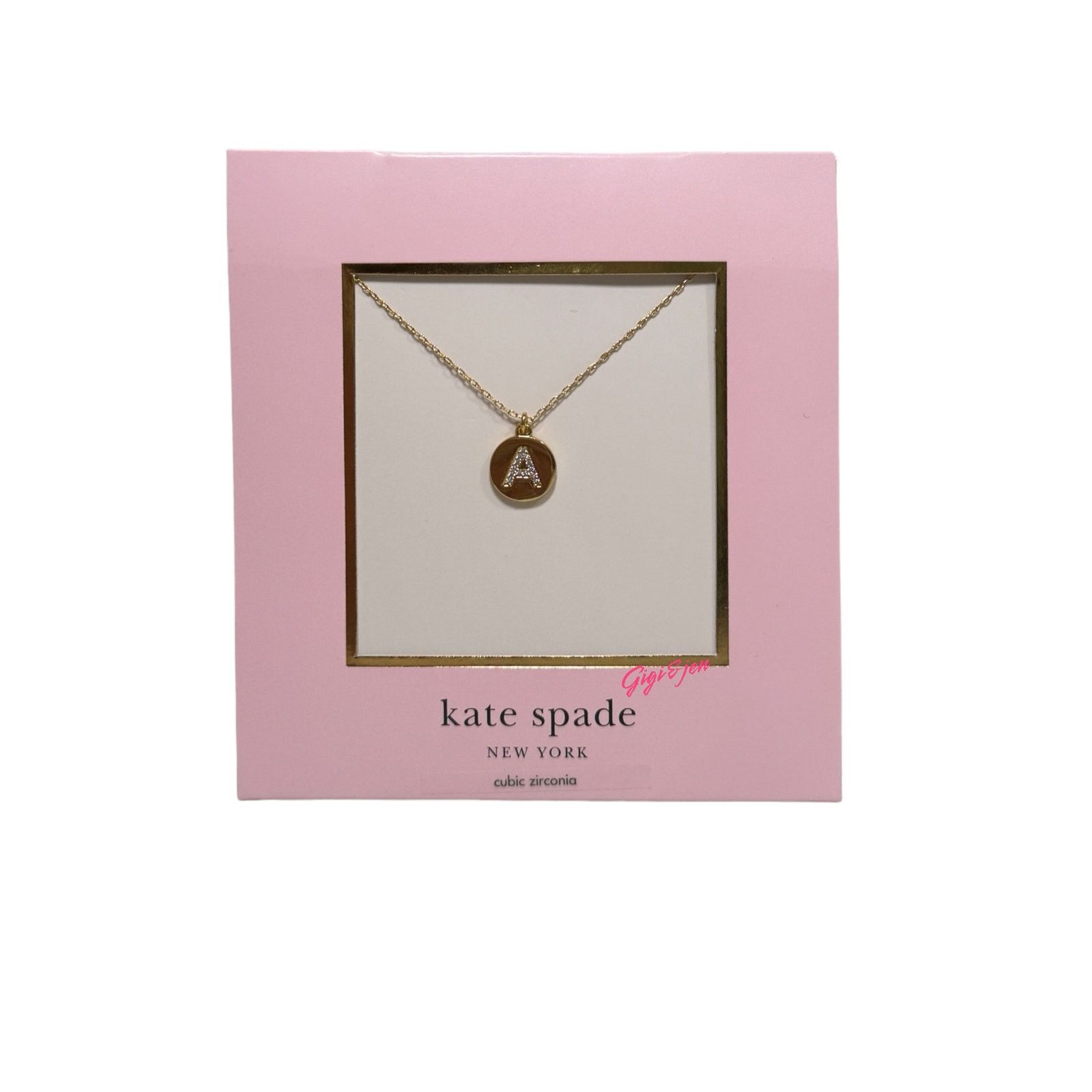 Kate Spade Kate Spade pavé initial mini pendant necklace Letter A Size ONE SIZE - 1 Thumbnail