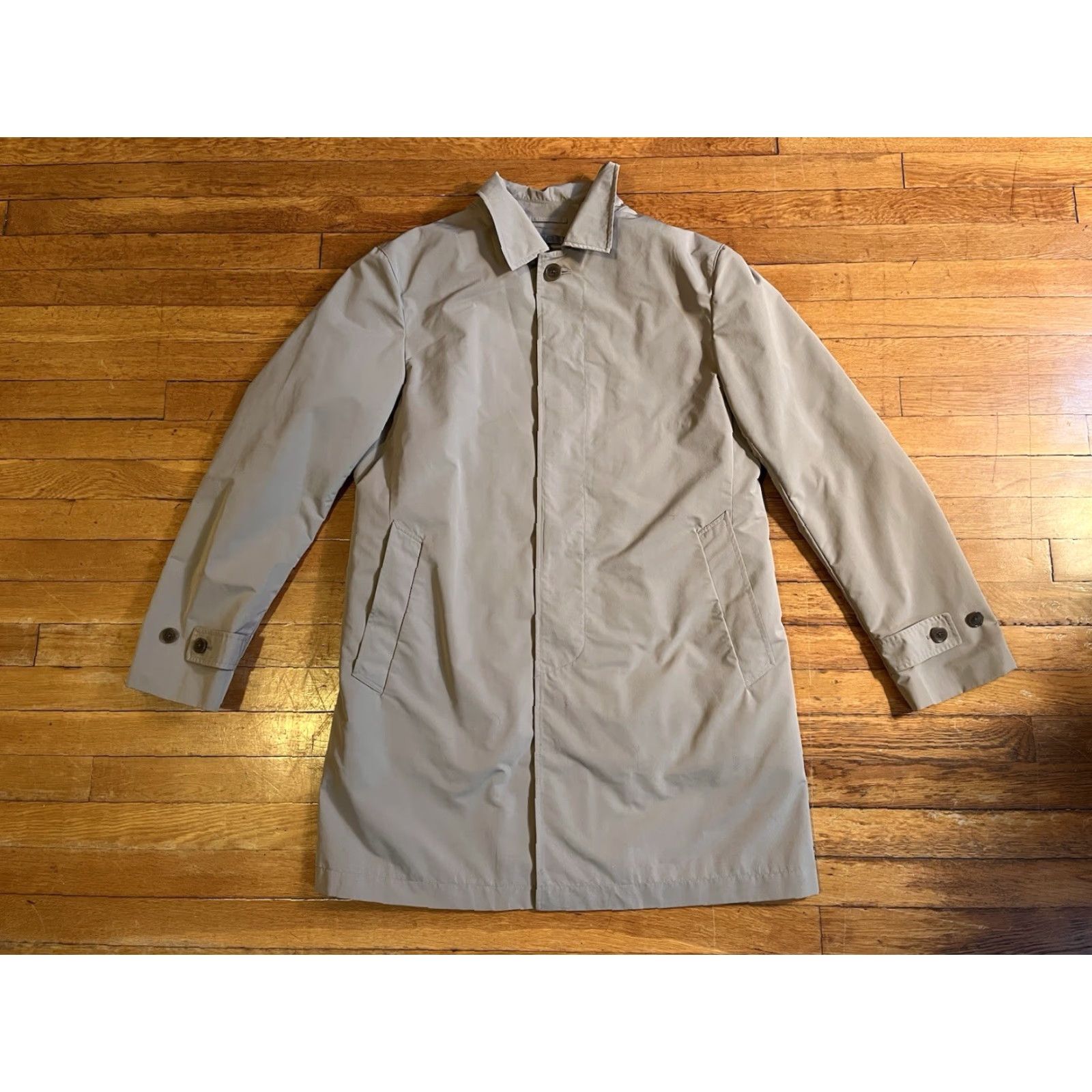 Uniqlo Uniqlo Trench Coat Men’s L Beige Waterproof Beltless Long Coat Size US L / EU 52-54 / 3 - 2 Thumbnail