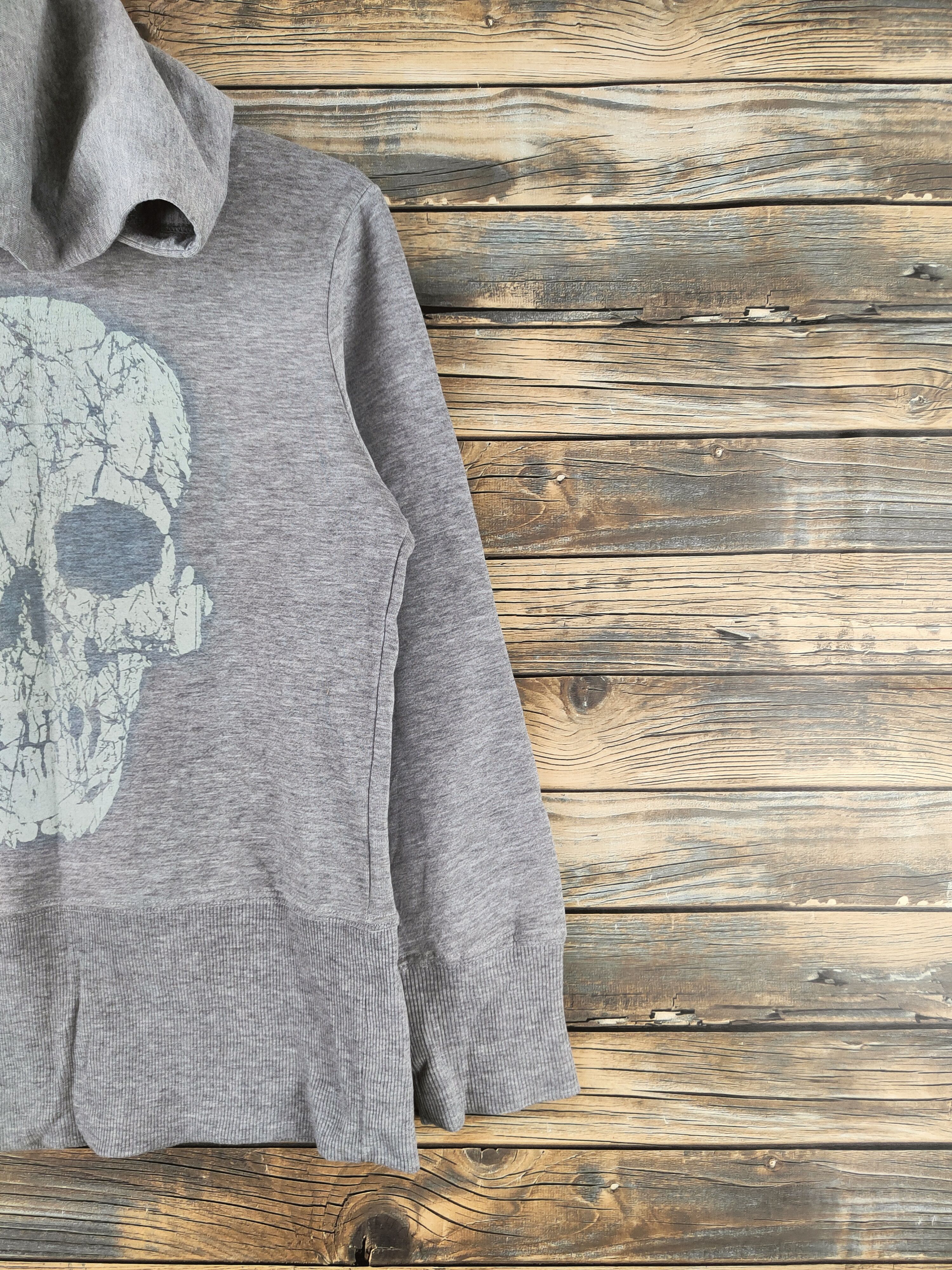 Japanese Brand DL Ecruse Gray Hoodie Sweatshirt #46-784 Size L / US 10 / IT 46 - 5 Thumbnail