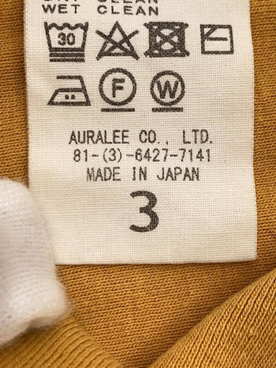 Auralee Yellow Cotton Long-sleeved T-shirt Size US L / EU 52-54 / 3 - 6 Thumbnail