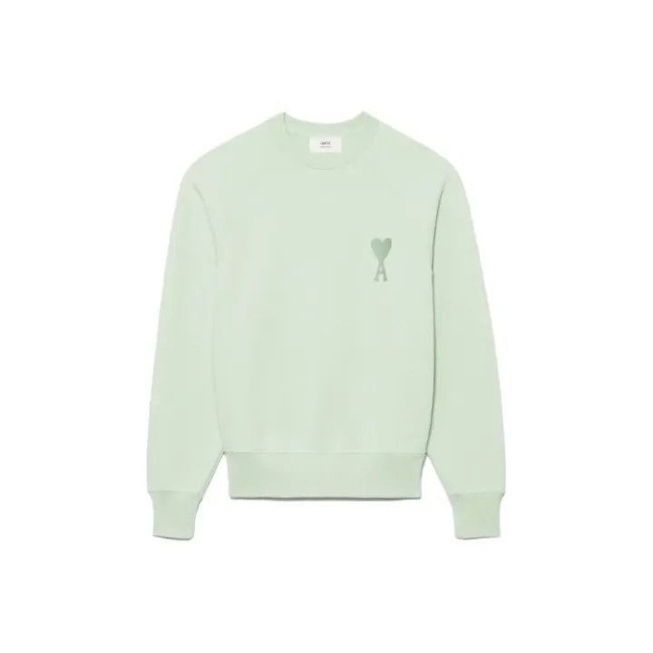 AMI AMIPARIS SS22 Heart Logo Casual Pullover Sweatshirt -2507 Size US S / EU 44-46 / 1 - 1 Thumbnail
