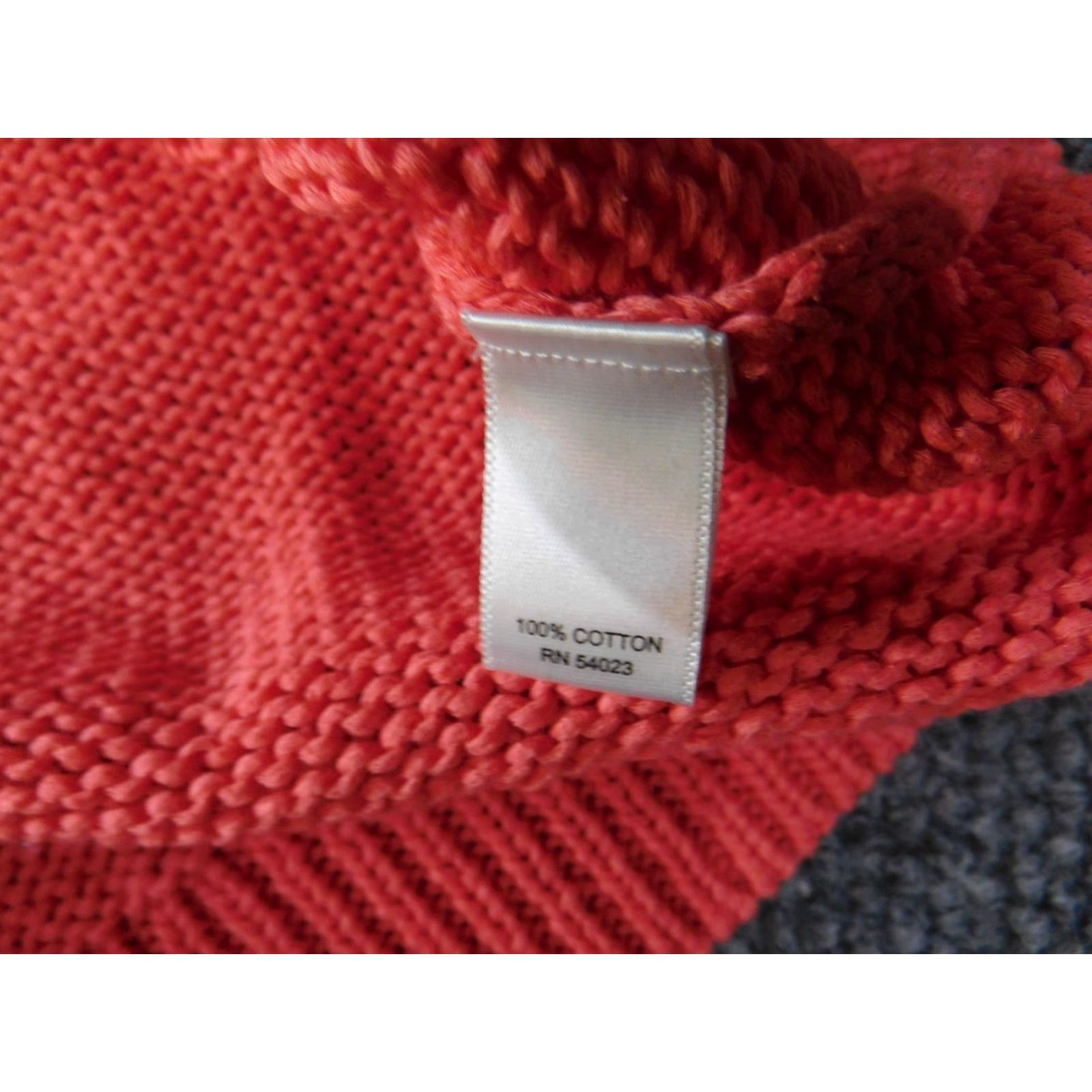Banana Republic Banana Republic Womens Sweater XL Orange Pullover Crew Neck Knit Raglan Sleeve Cable-Knit Milly Collection Milly? Size XL / US 12-14 / IT 48-50 - 7 Thumbnail