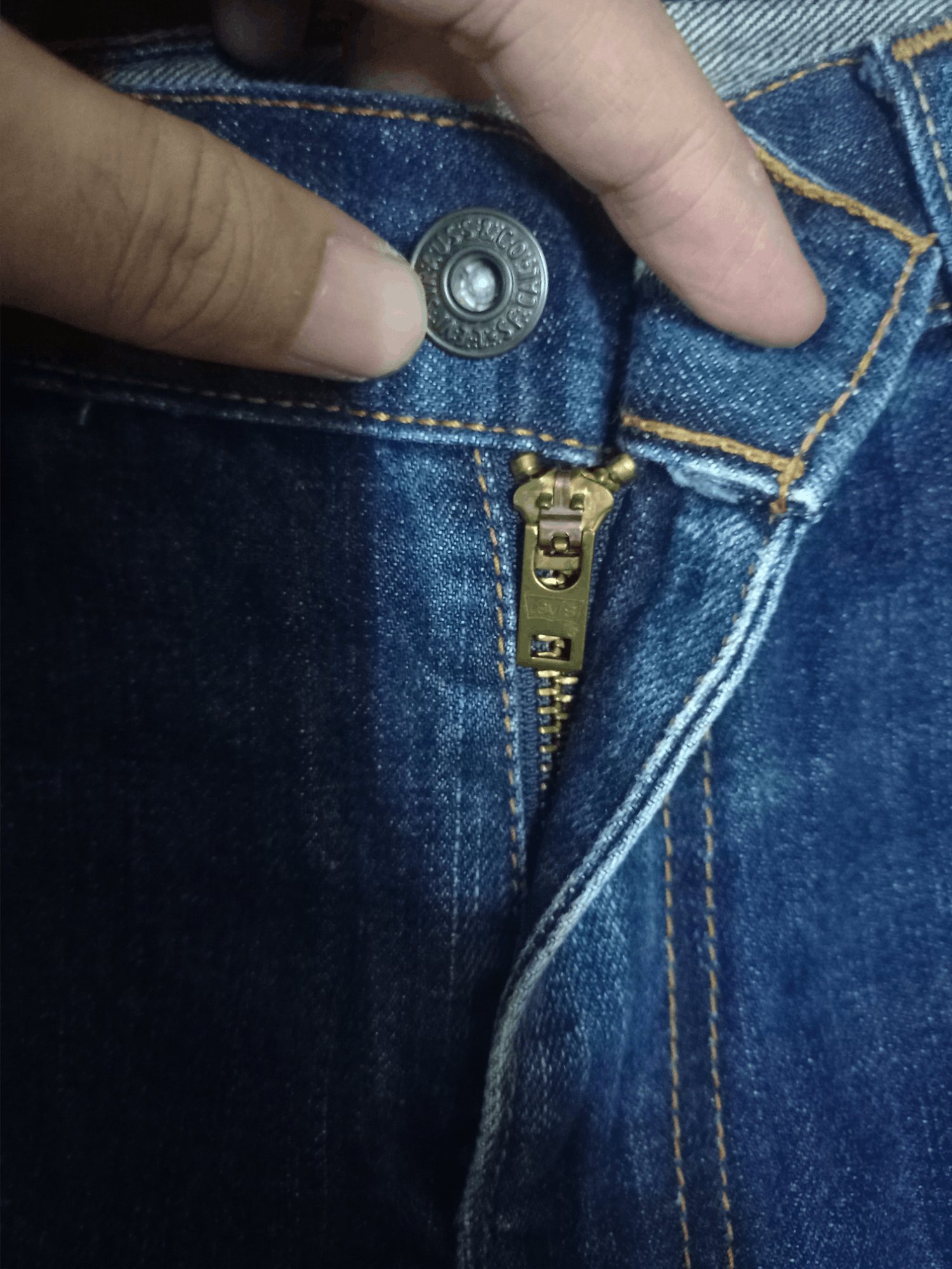 Levi's × Levi's Vintage Clothing Vintage Levis 502 Blue Wash Distressed Baggy Jeans Size US 31 - 3 Thumbnail