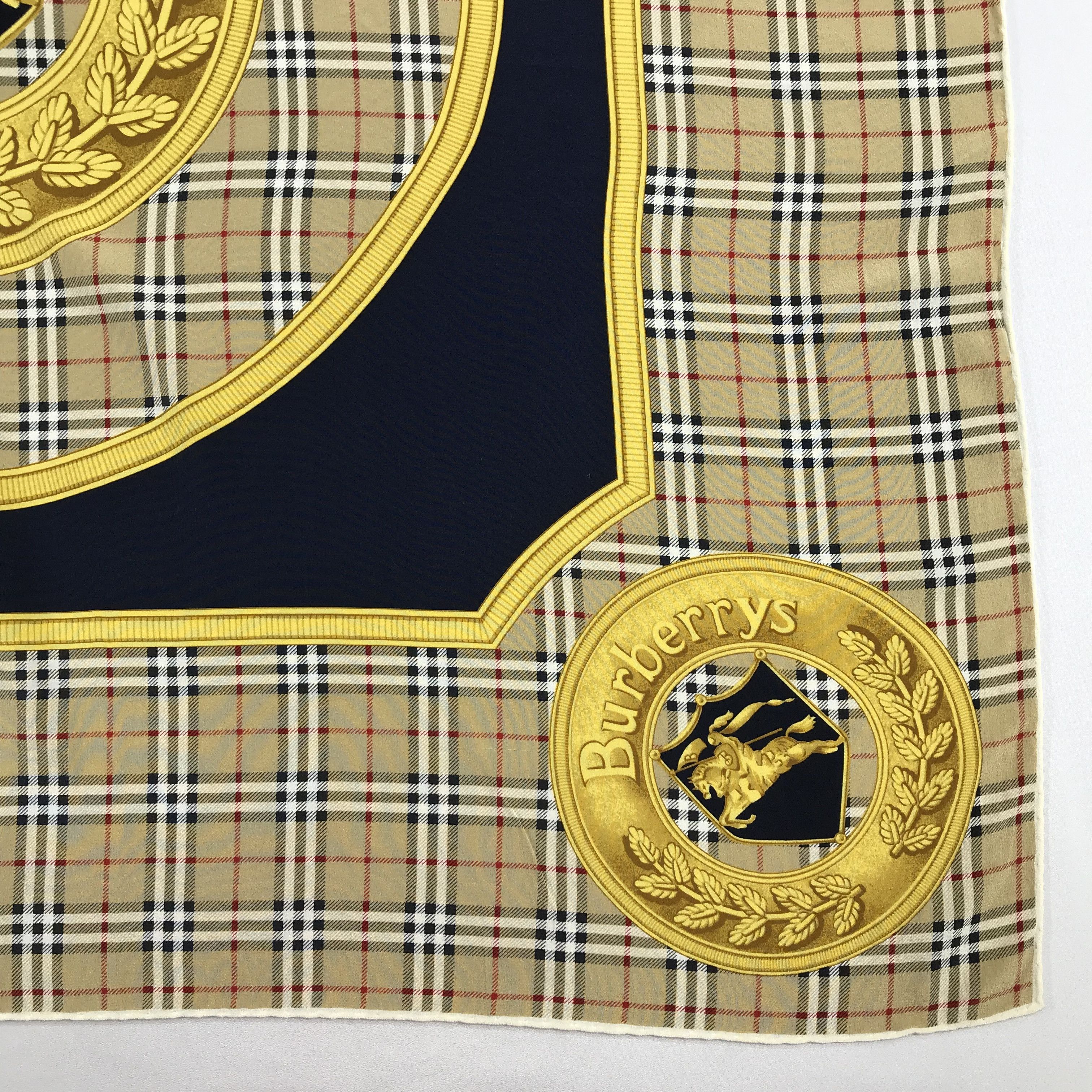 Burberry Vintage Burberry Silk Scarf - S2395 Size ONE SIZE - 3 Thumbnail