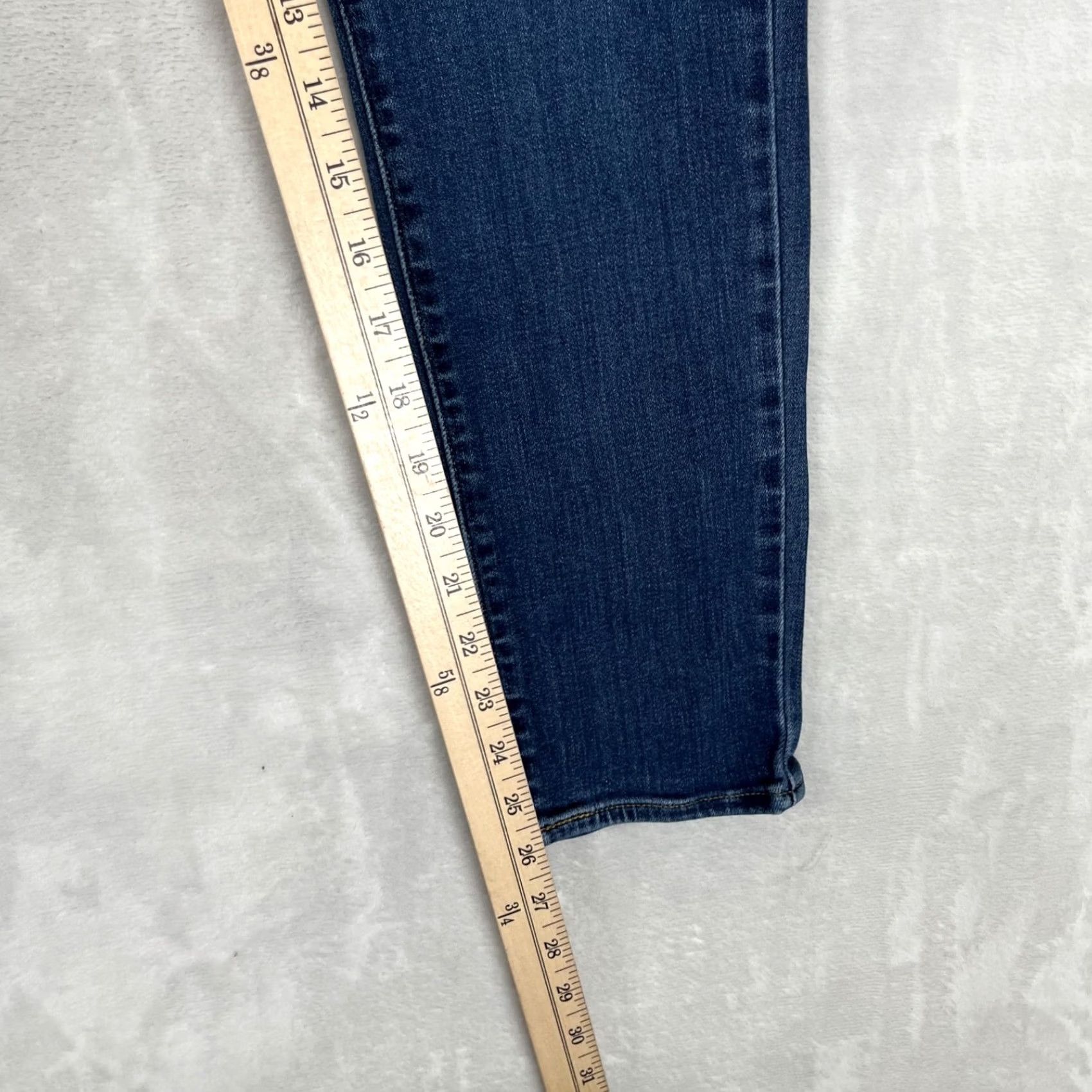 Levi's Levi's 721 High Rise Skinny Ankle Jeans Women's 30 Blue Denim Stretch Size 30" / US 8 / IT 44 - 2 Thumbnail