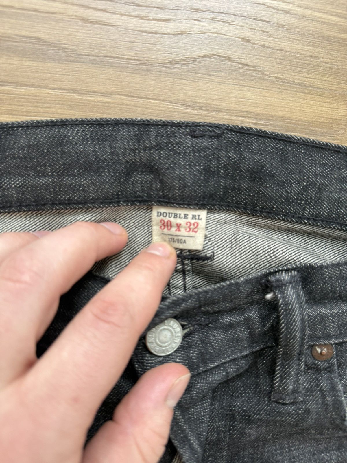 RRL Ralph Lauren RRL Men’s Slim Narrow Jeans, Sz 30 X 32, Black wash Size US 30 / EU 46 - 7 Thumbnail