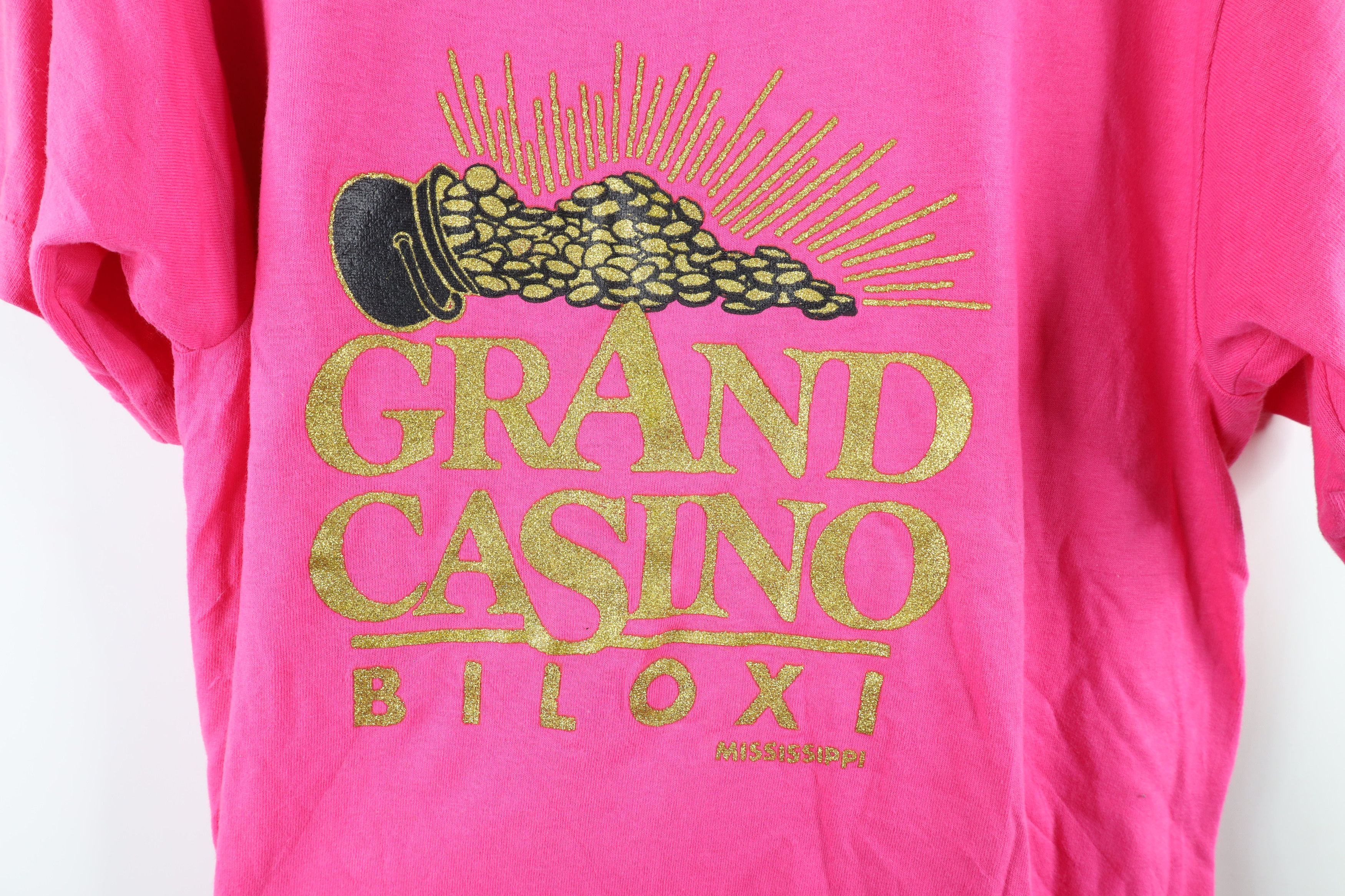 Vintage Vintage 90s Streetwear Spell Out Grand Casino Biloxi T-Shirt Size US M / EU 48-50 / 2 - 4 Thumbnail