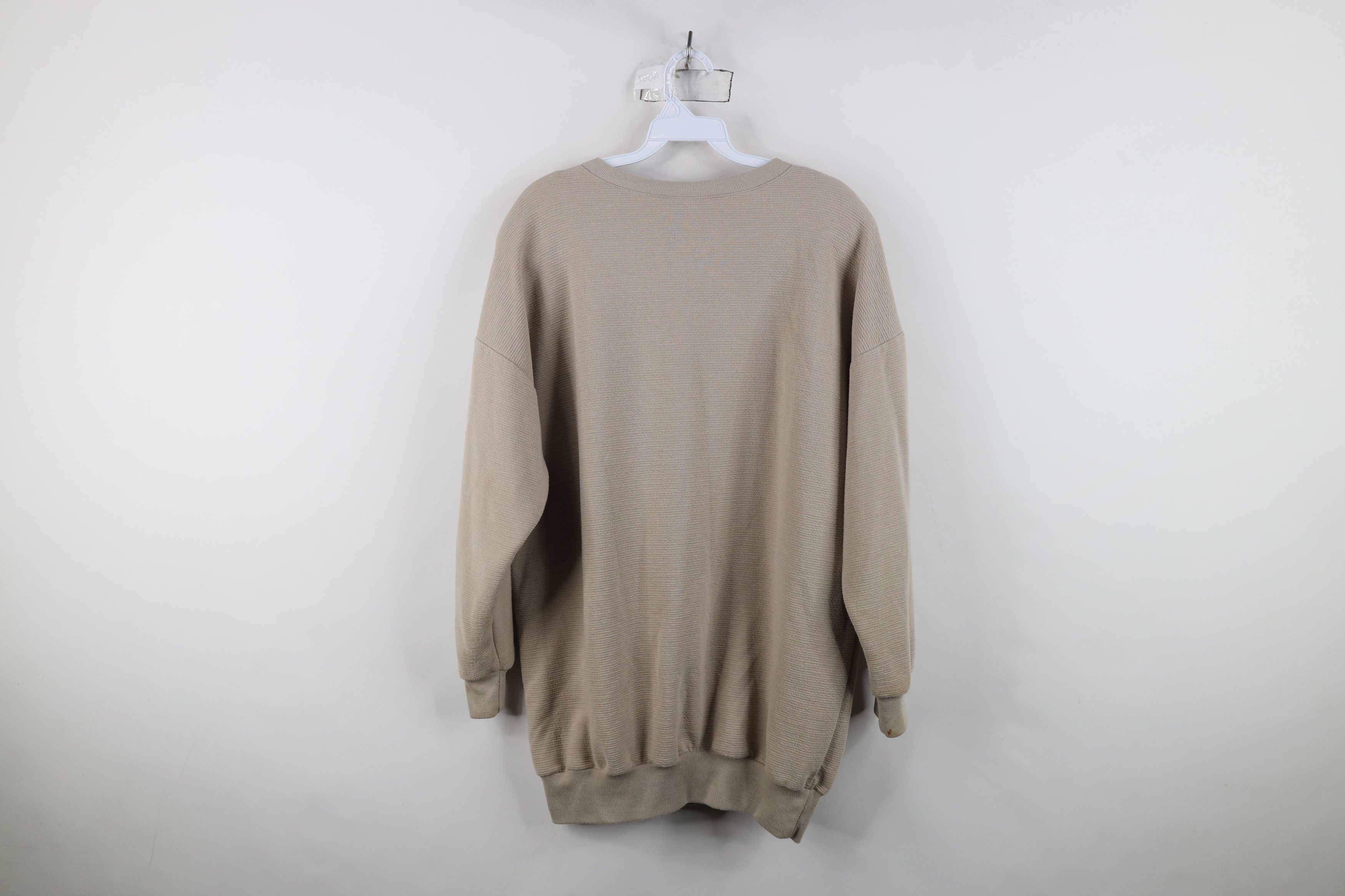 Vintage Vintage 90s Streetwear Butterfly Flower Sweatshirt Beige Size M / US 6-8 / IT 42-44 - 13 Thumbnail