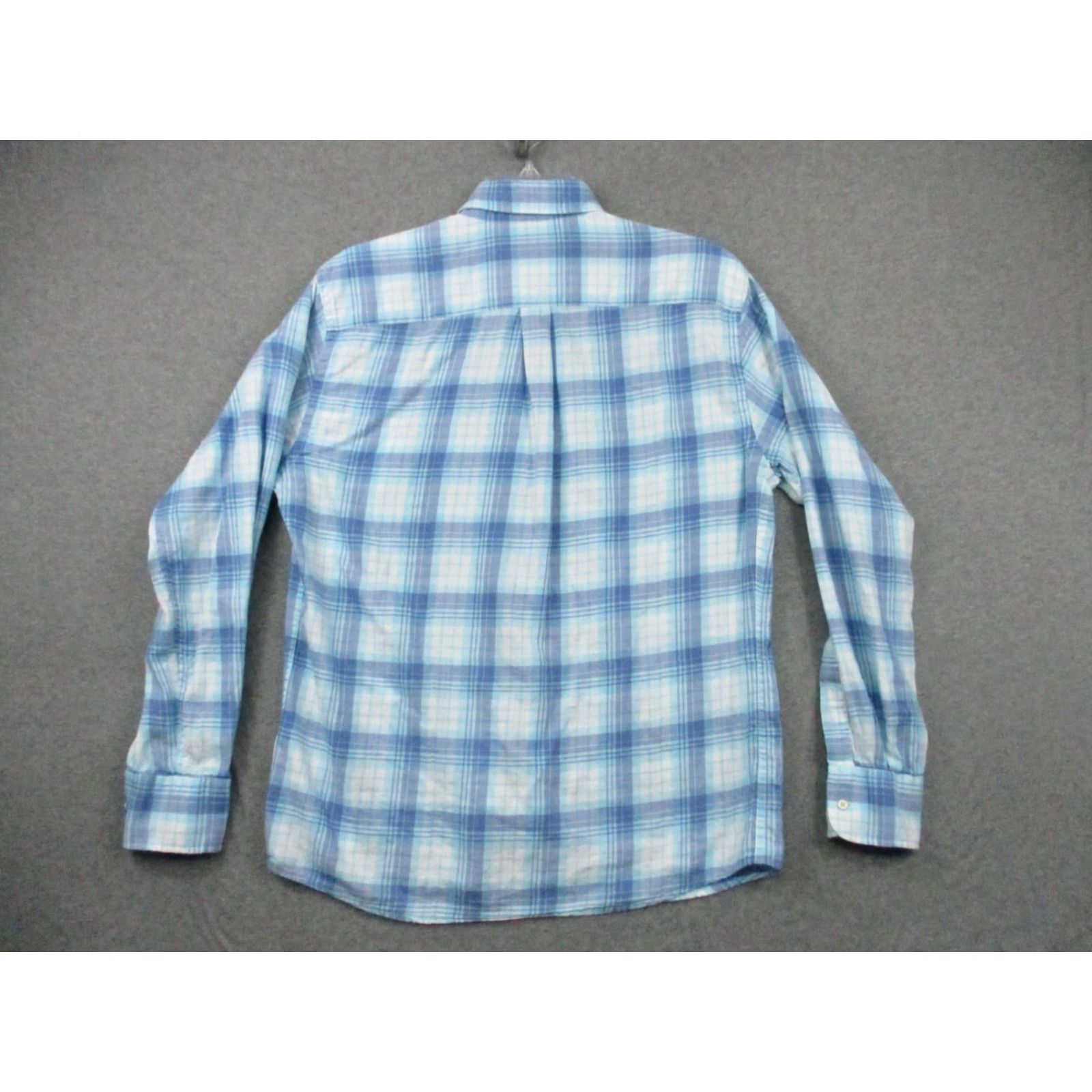 Peter Millar Peter Millar Shirt Crown Finish Medium Men Blue Plaid Long Sleeve Shirt Size US M / EU 48-50 / 2 - 7 Thumbnail