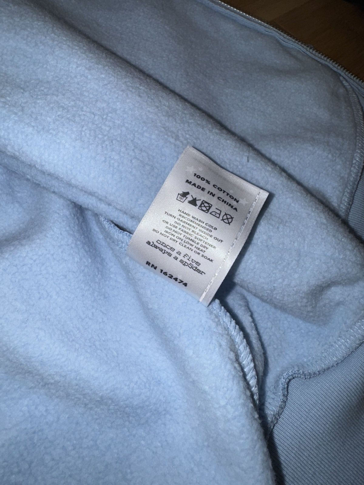 Sp5der Sp5der Mixed Stone OG V2 Zip Hoodie - Rock Blue Size XL Size US XL / EU 56 / 4 - 6 Thumbnail