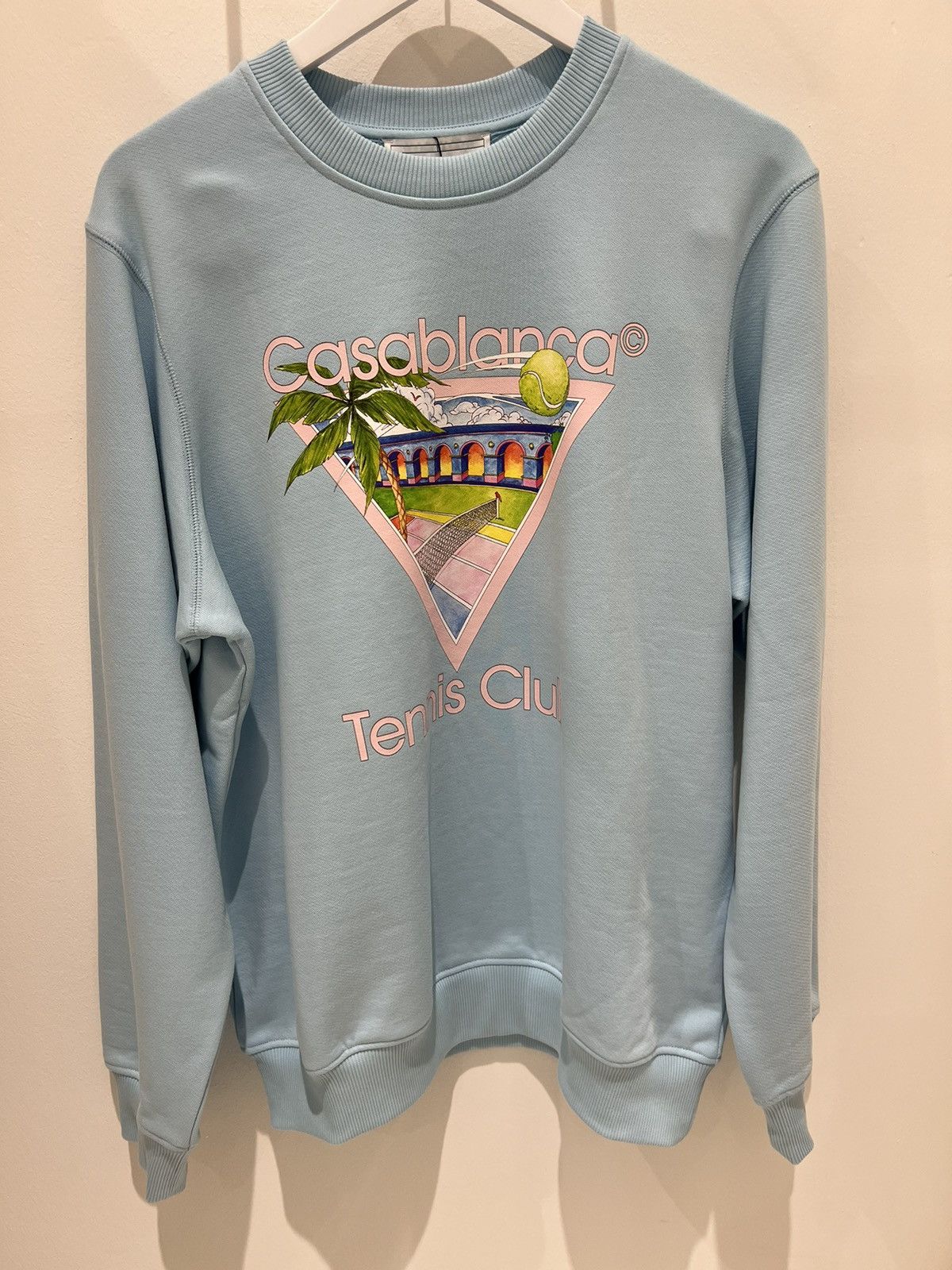 Casablanca Casablanca Tennis Club Icon Sweatshirt Light Blue Size L Size US L / EU 52-54 / 3 - 4 Thumbnail