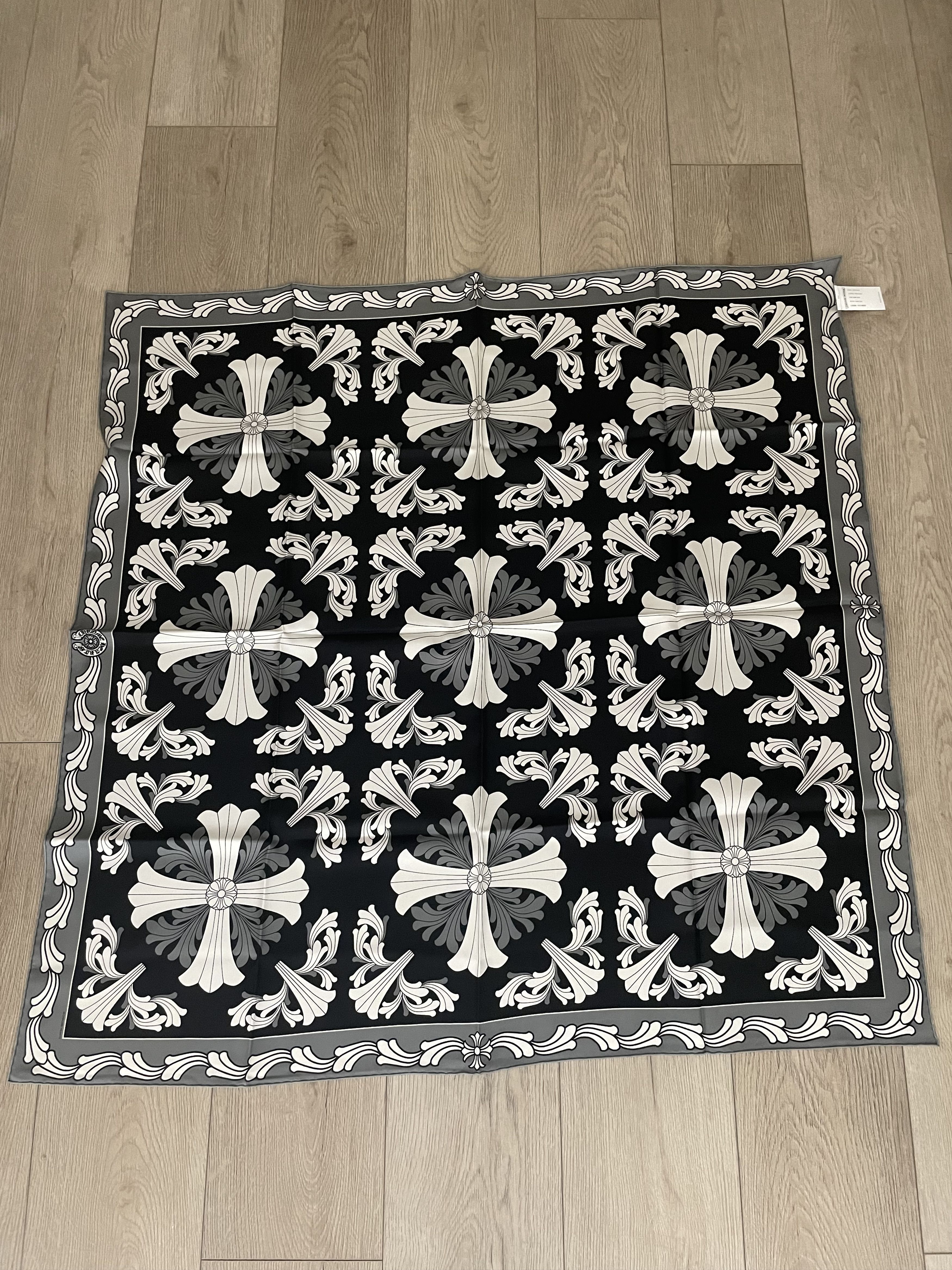Chrome Hearts Chrome Hearts White silk bandana | Grailed