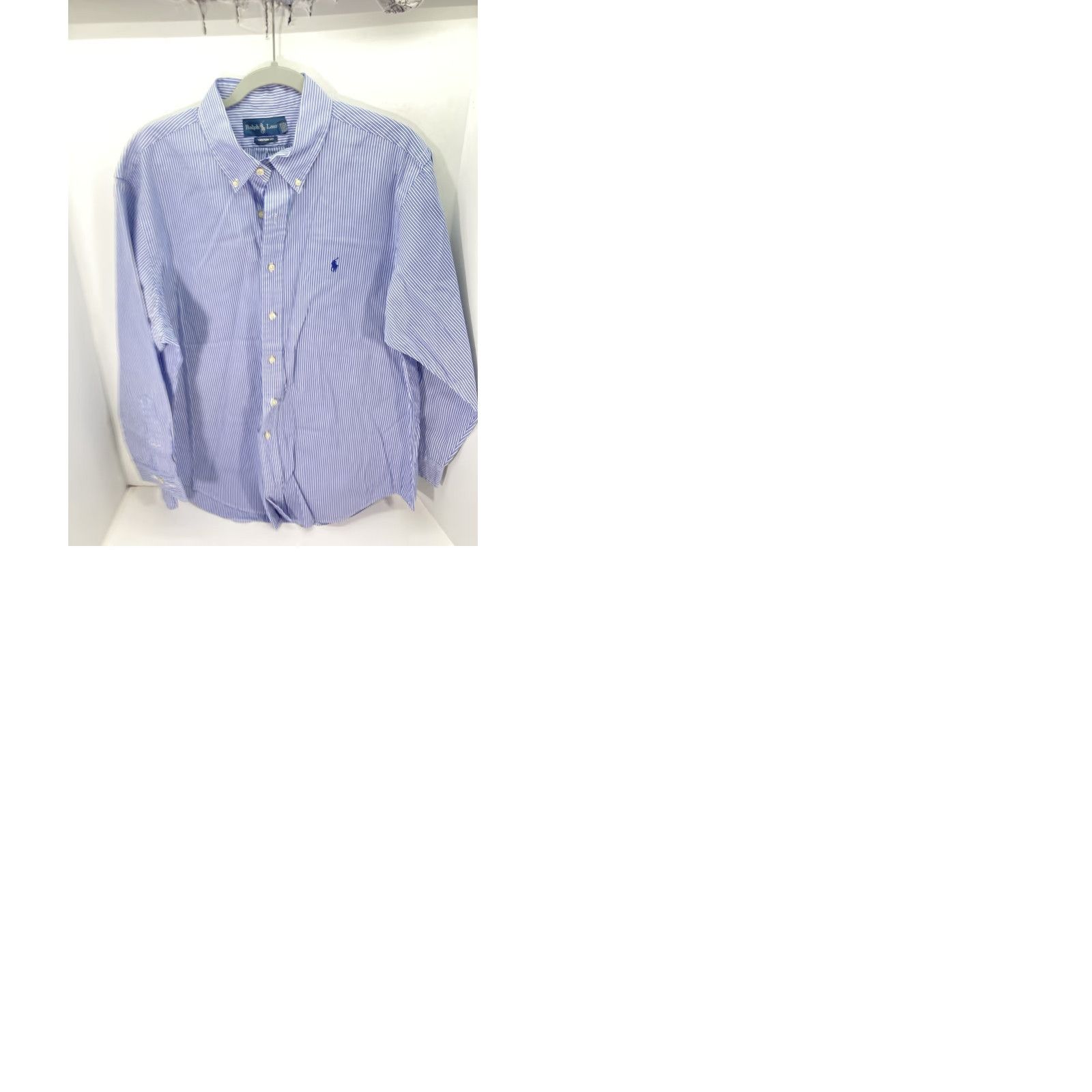 Ralph Lauren Ralph Lauren Shirt Men XL Blue Stripe Button Long Sleeve Custom Fit 17/33 Size US XL / EU 56 / 4 - 9 Thumbnail