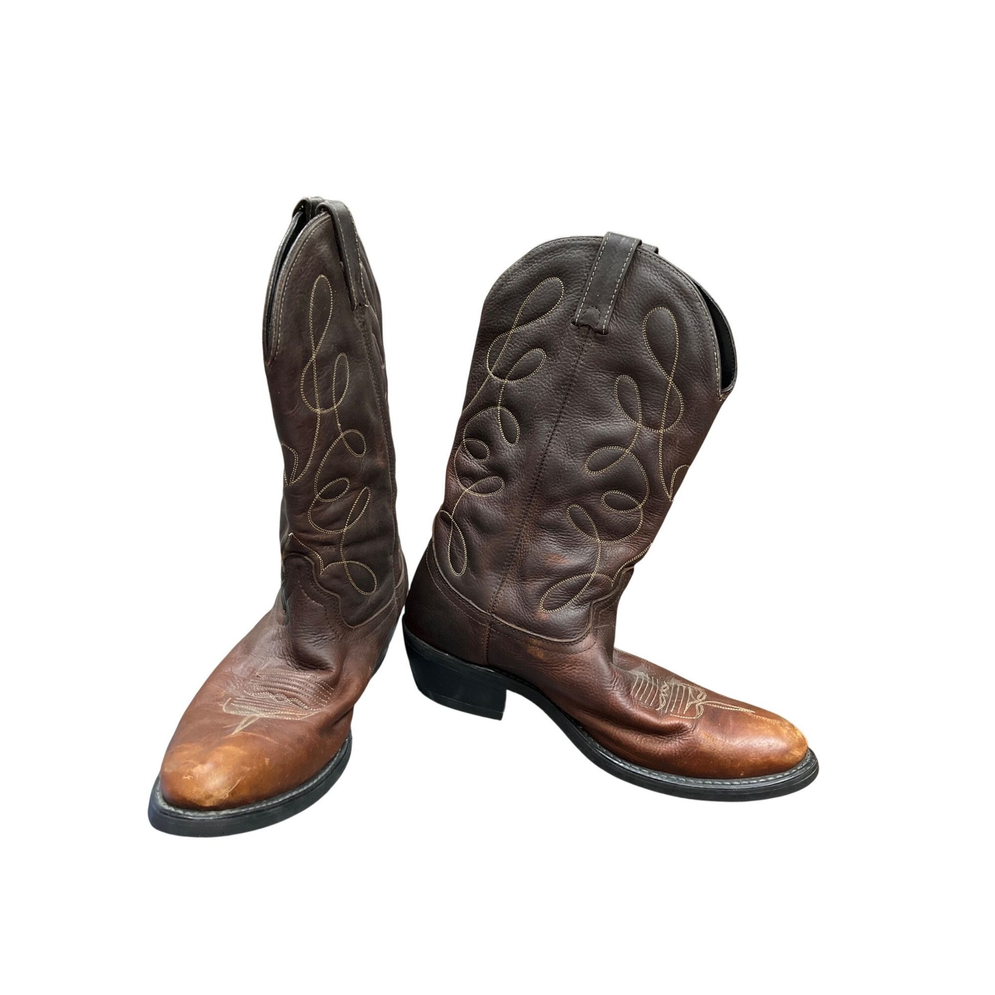Dan Post Dan Post mens brown leather embroided cowboy western boots s Size US 11.5 / EU 44-45 - 1 Thumbnail