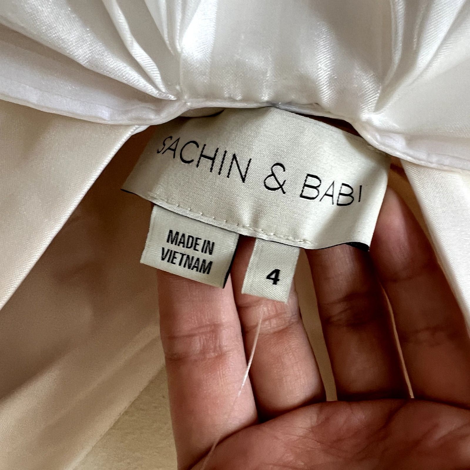 Sachin & Babi Sachin & Babi Carmina Gathered Organza Midi Dress In Ivory 4 Size S / US 4 / IT 40 - 9 Thumbnail