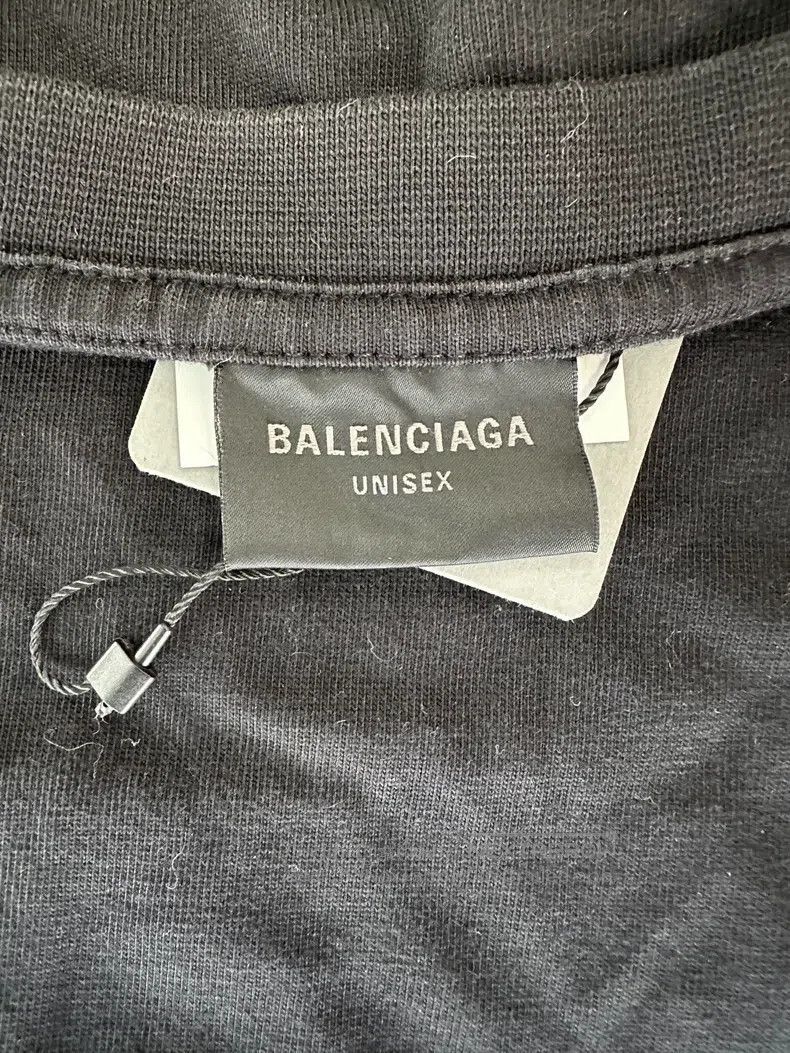 Balenciaga Balenciaga Washed Logo Short Sleeve Size US L / EU 52-54 / 3 - 4 Thumbnail