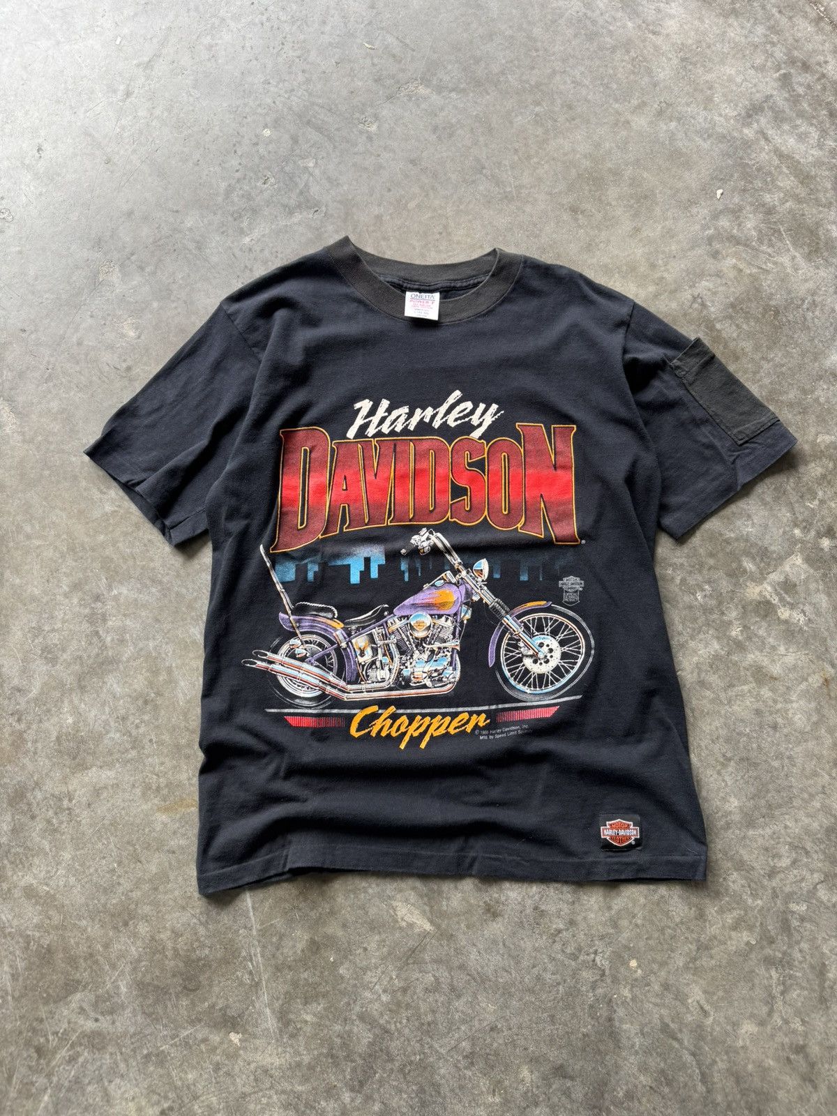 Harley Davidson × Vintage Vintage 1988 Harley Davidson Graphic Tee Custom True Vintage Size US L / EU 52-54 / 3 - 2 Thumbnail