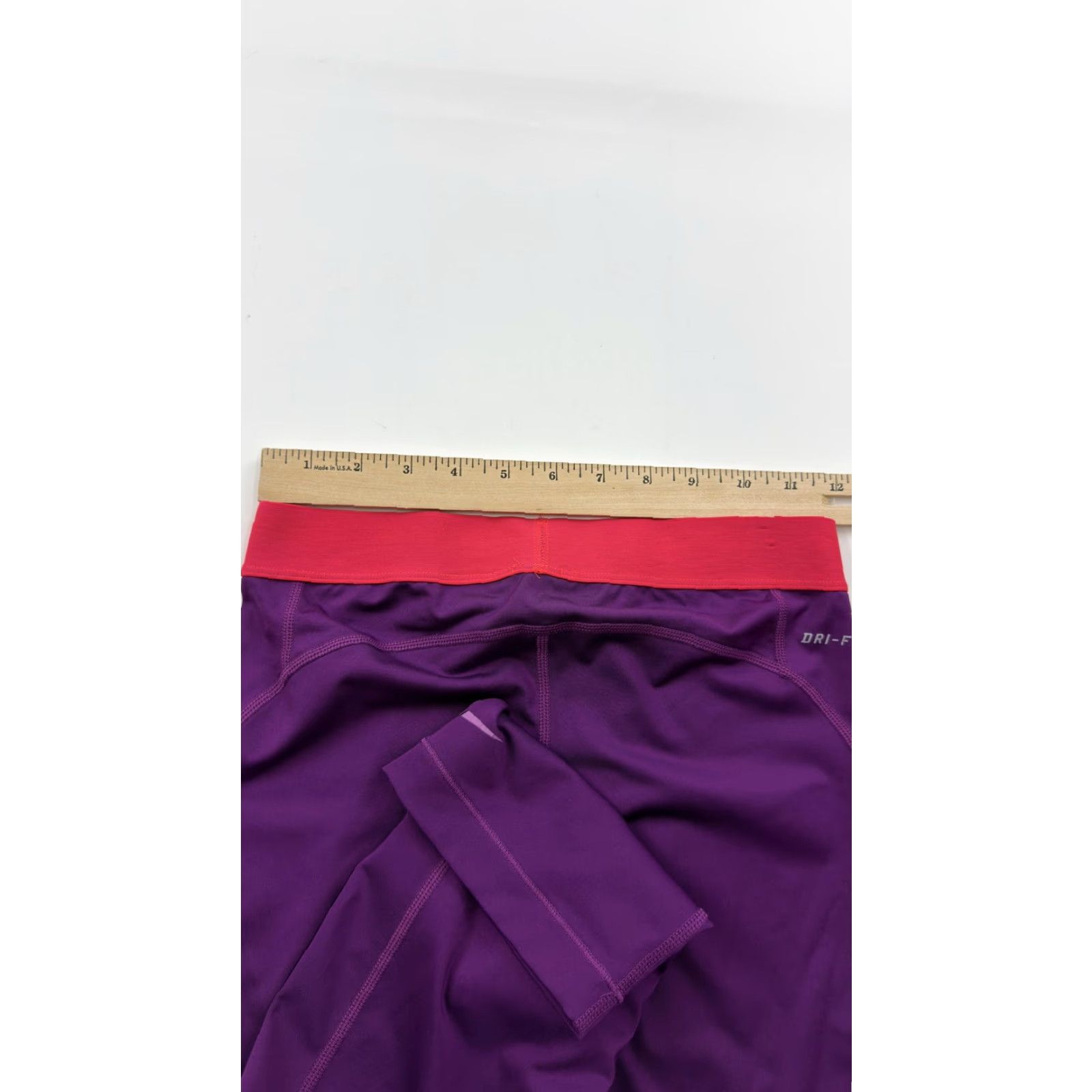 Nike VINTAGE Nike Pro Dri-FIT Capris Womens Medium Purple Pink Athletic Compression Pants Size 32" / US 10 / IT 46 - 7 Thumbnail