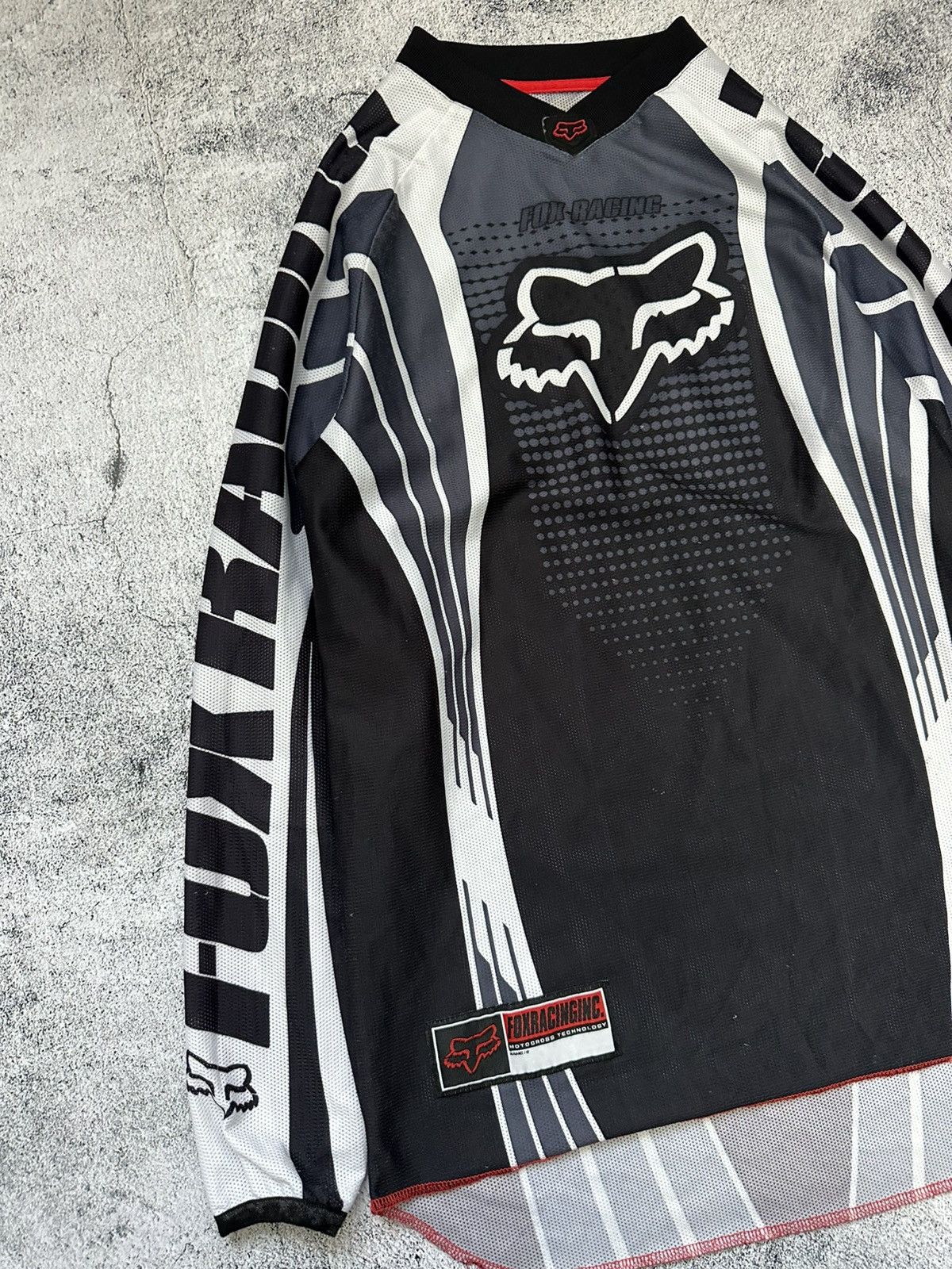 Fox Racing Vintage Fox Racing SFX Jersey Motocross Black White Fit Size US L / EU 52-54 / 3 - 4 Thumbnail