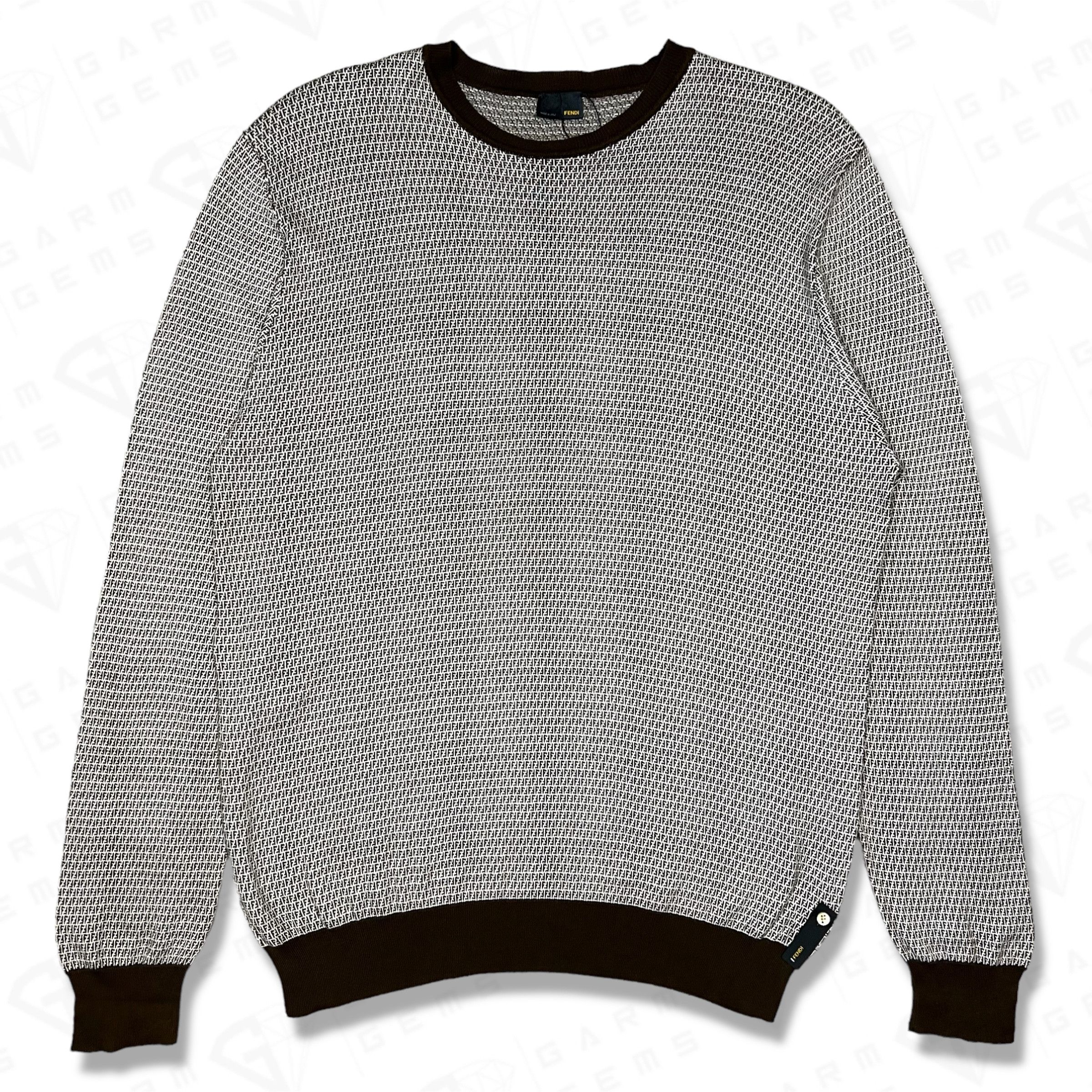 Fendi Fendi Miniature FF Sweatshirt Size US XL / EU 56 / 4 - 1 Thumbnail