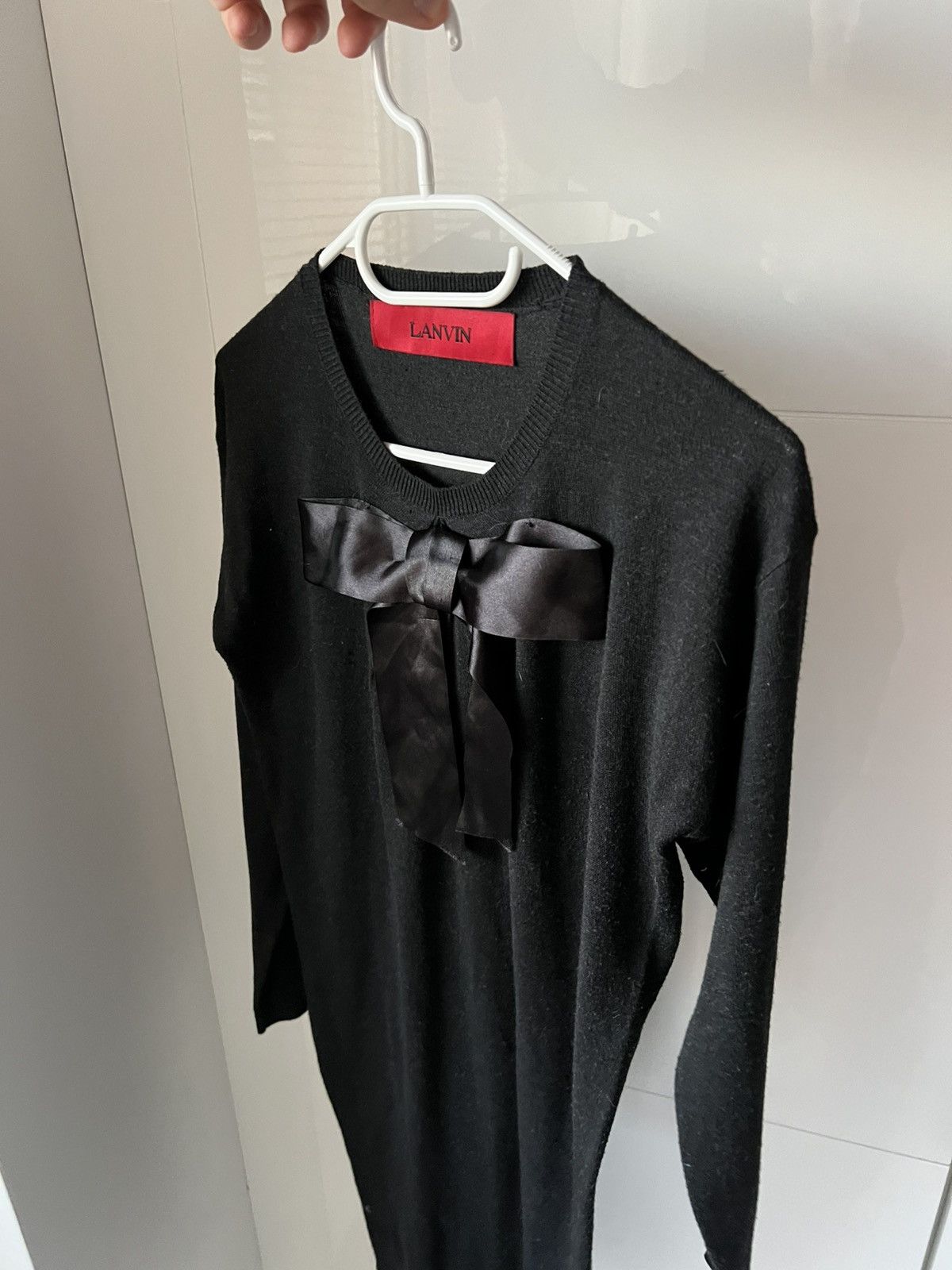 Lanvin ‼️Vintage Lanvin Red Tab Archival Wool Dress‼️ Size XS / US 0-2 / IT 36-38 - 1 Thumbnail