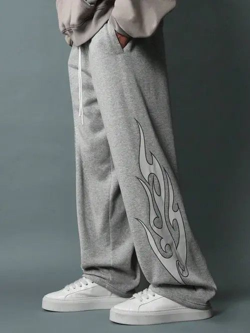Japanese Brand Letter Drip Drill Sweatpants CentralCee Size US 34 / EU 50 - 4 Thumbnail
