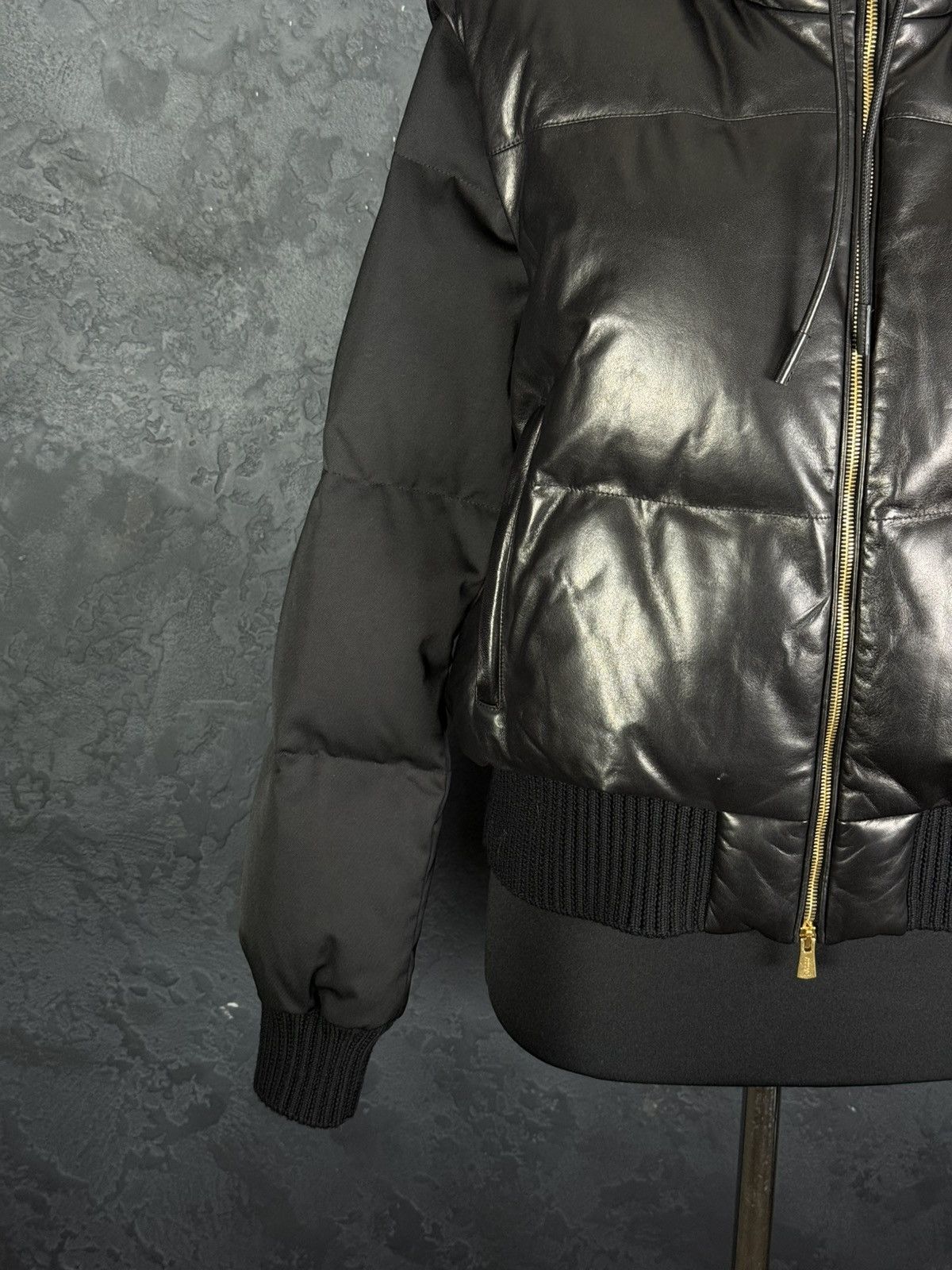 Bally RRP $3,300 BALLY Women’s Lamb Leather Puffer Jacket Vest Size M / US 6-8 / IT 42-44 - 4 Thumbnail