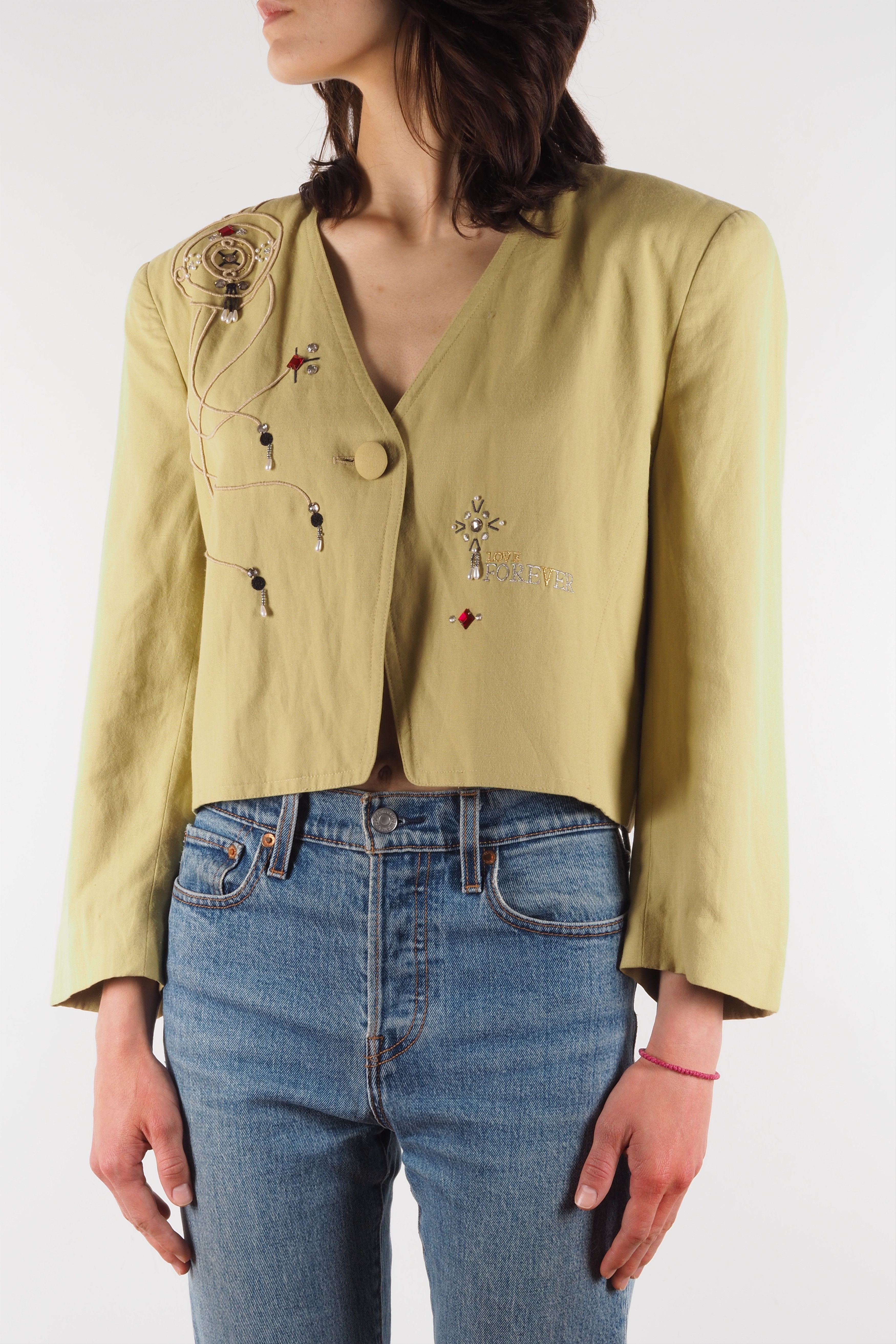 Escada × Vintage Escada by Laurel Vintage Love Forever Jacket Retro 90s Size ONE SIZE - 2 Thumbnail