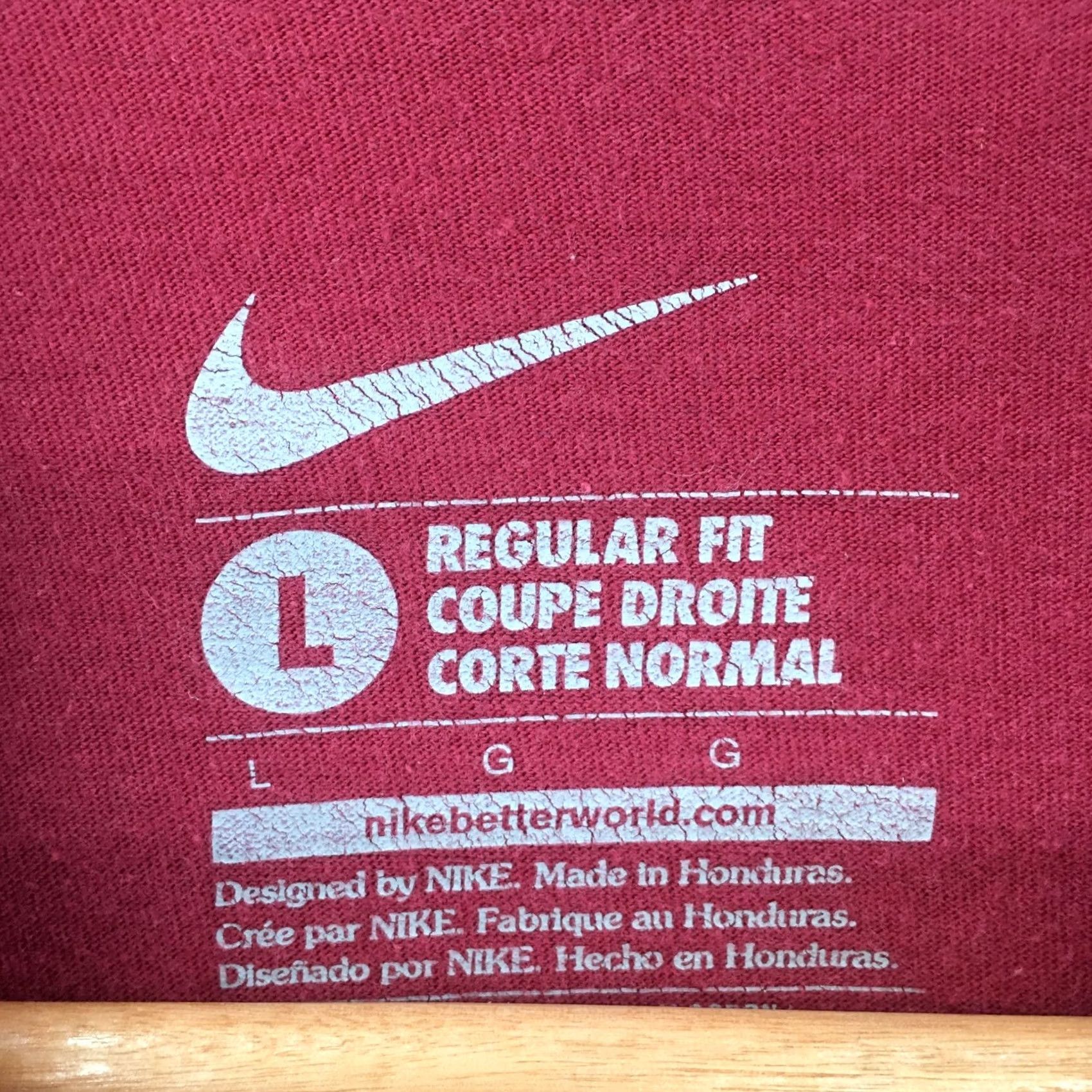 Nike Nike Oklahoma Sooner Nation Graphic T-Shirt Mens L Red Short Sleeve Crew Neck Size US L / EU 52-54 / 3 - 6 Thumbnail