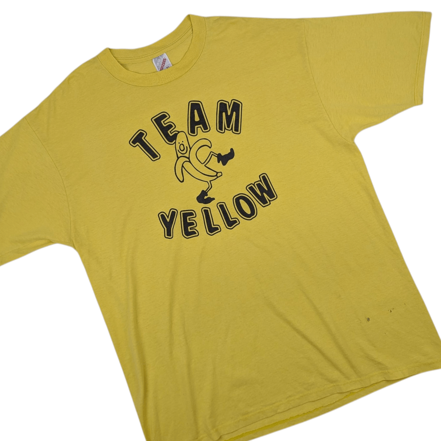 Jerzees Vintage 90's JERZEES Team Yellow Banana Graphic T-Shirt Size US XL / EU 56 / 4 - 3 Thumbnail