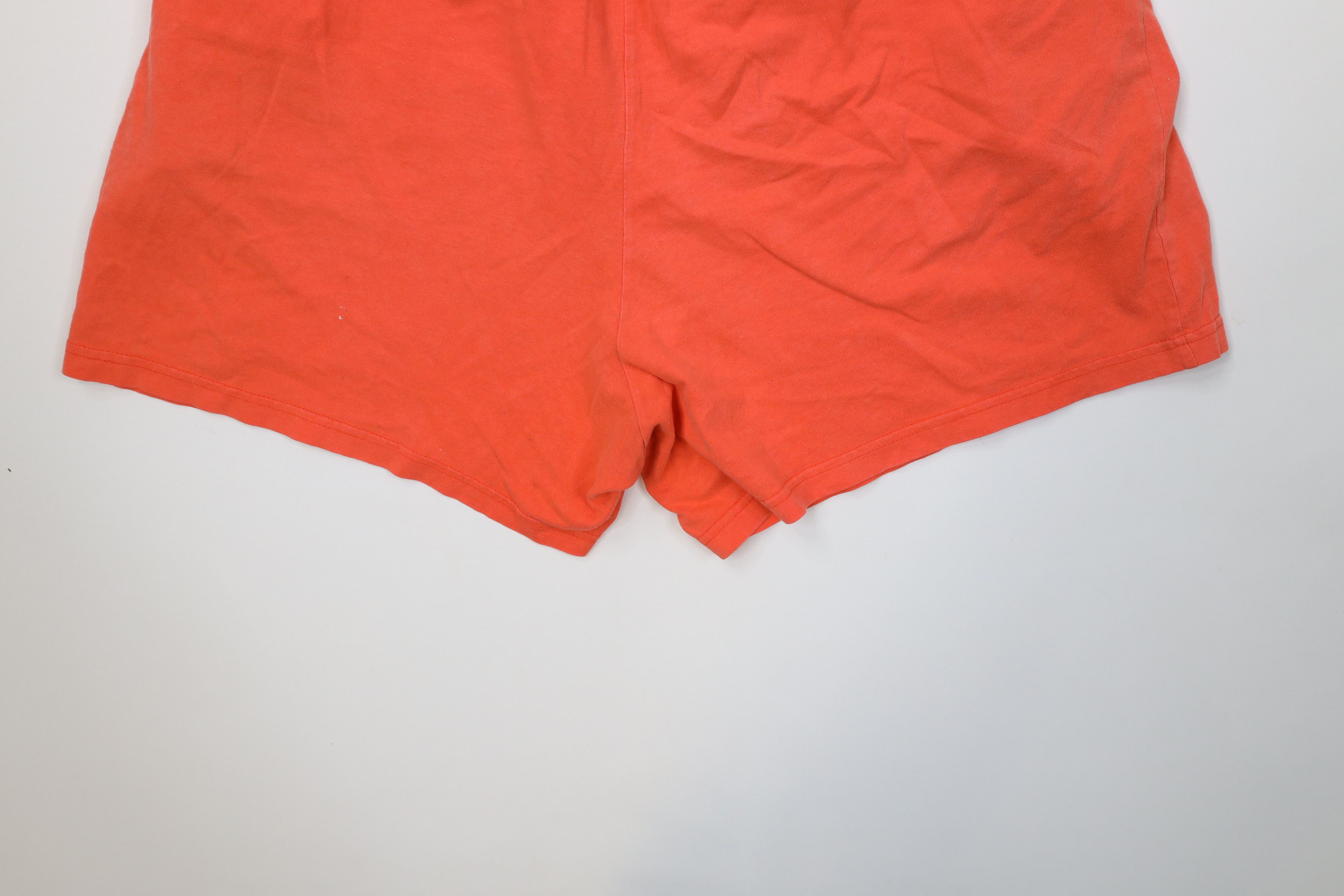 Disney Vintage 90s Disney Mickey Mouse Shorts Orange Cotton USA Size 32" / US 10 / IT 46 - 13 Thumbnail