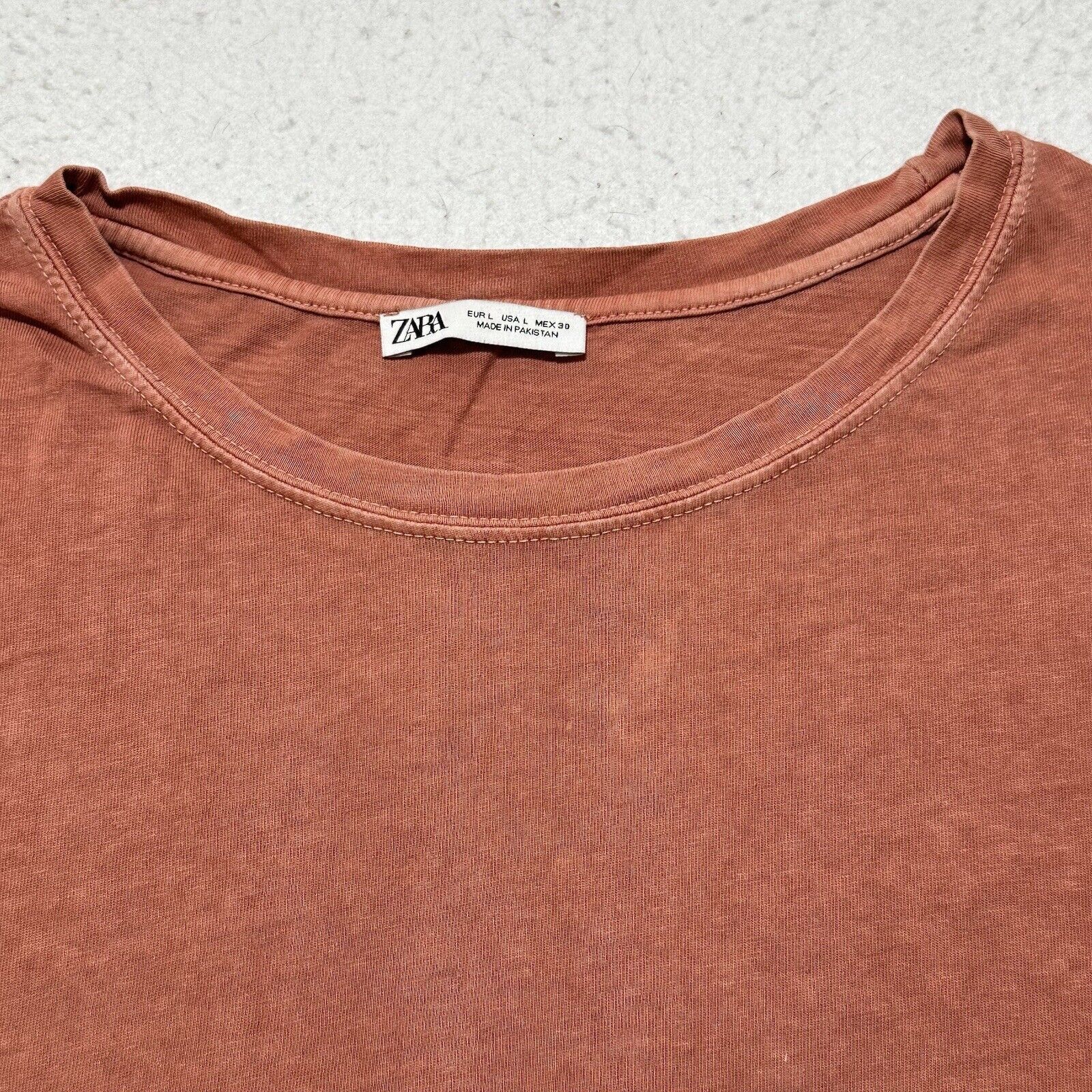 Zara Zara Large Sleeveless Pullover Tank Top Cropped Pink Size L / US 10 / IT 46 - 2 Thumbnail