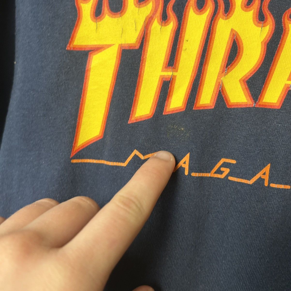Thrasher Vintage Thrasher Big Fire Graphic logo y2k opium skate tee Size US S / EU 44-46 / 1 - 5 Thumbnail