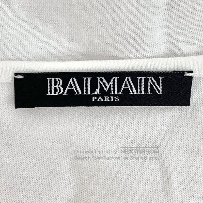 Balmain Balmain White Cotton Women's T-shirt . Size S / US 4 / IT 40 - 6 Thumbnail