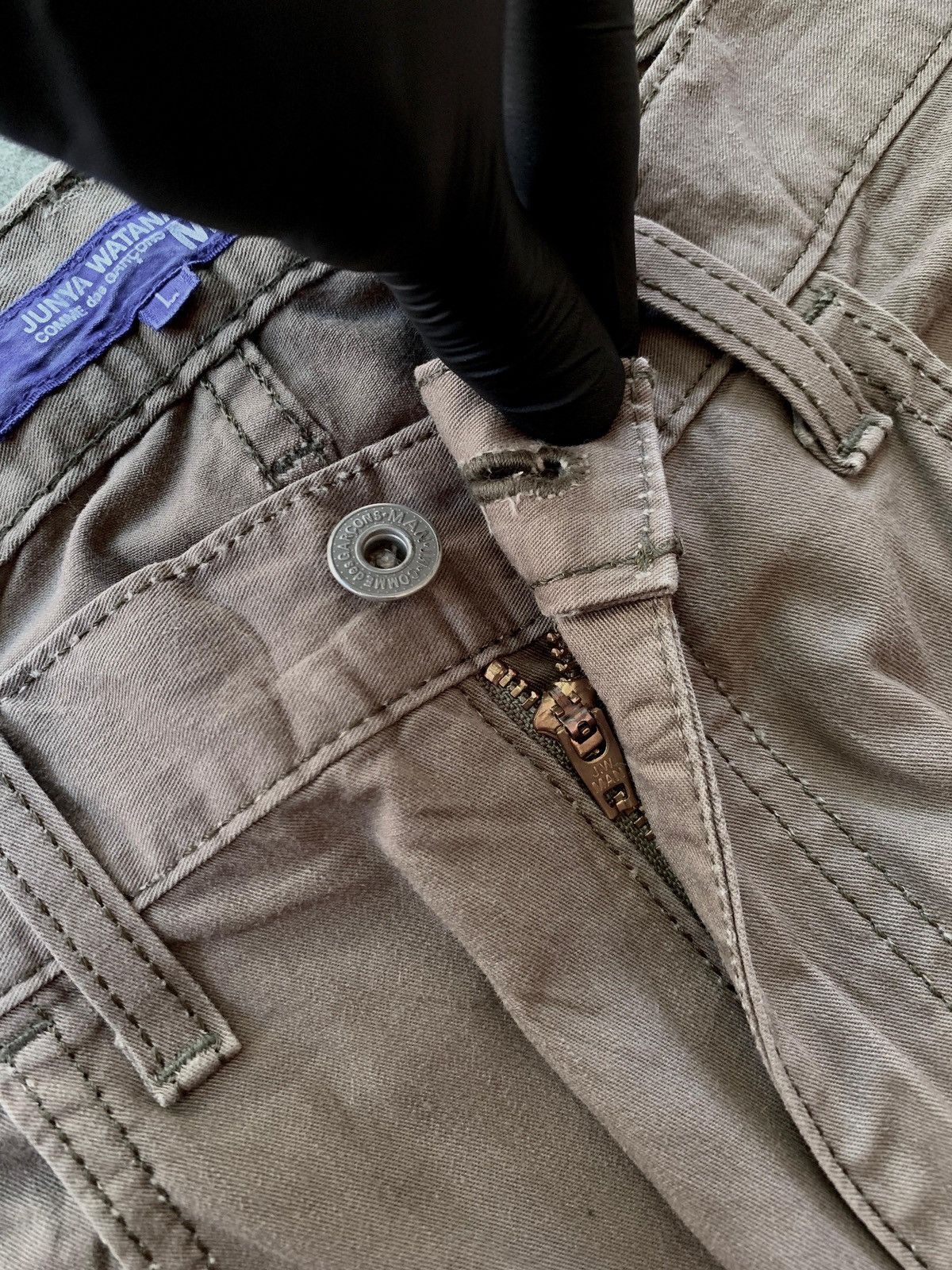 Junya Watanabe FREE TAX! Faded Loose Cotton Work Pants Size US 34 / EU 50 - 8 Thumbnail