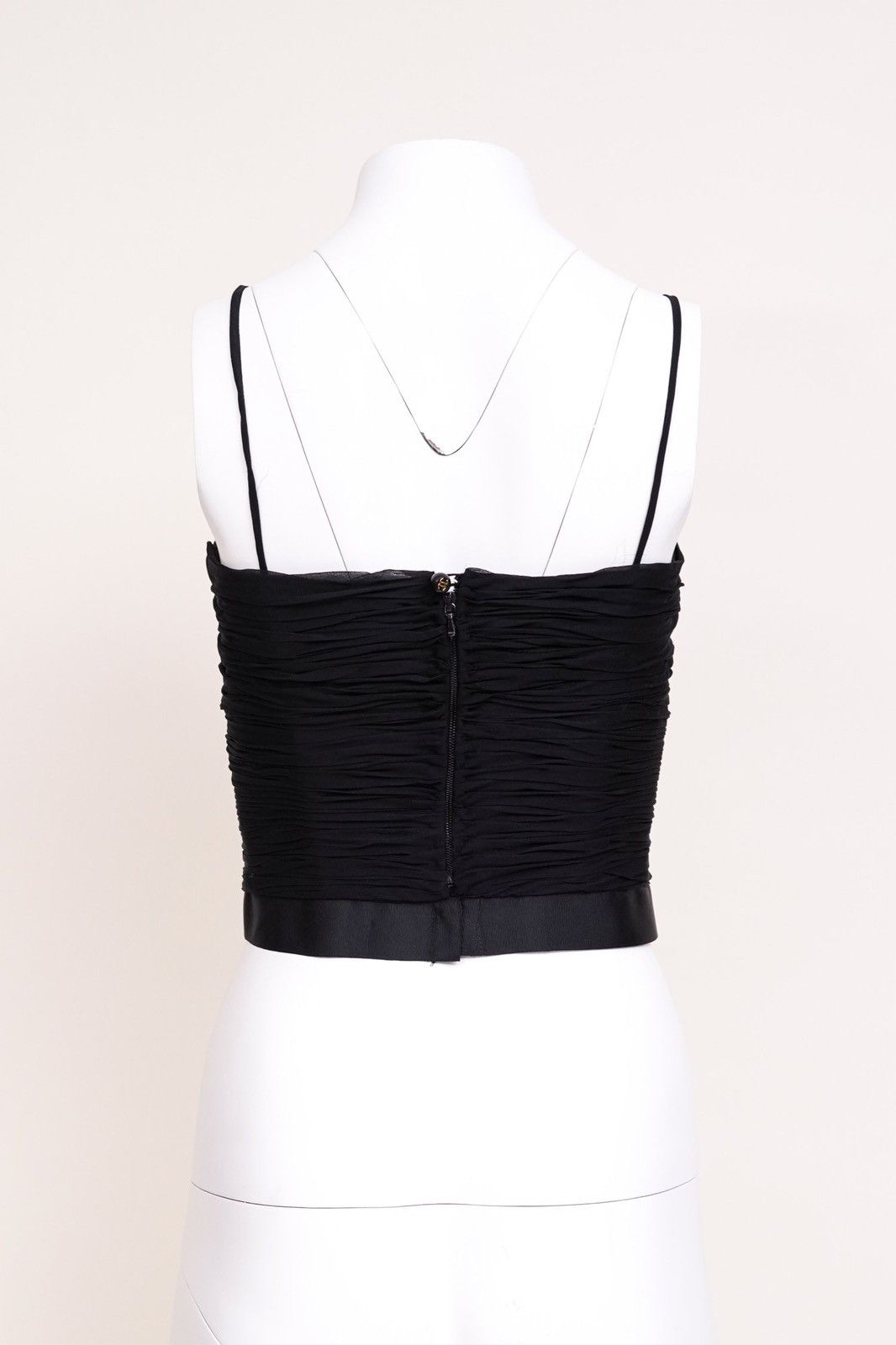 Chanel Chanel 1997 Black Ruched Tank Top Size S / US 4 / IT 40 - 5 Thumbnail