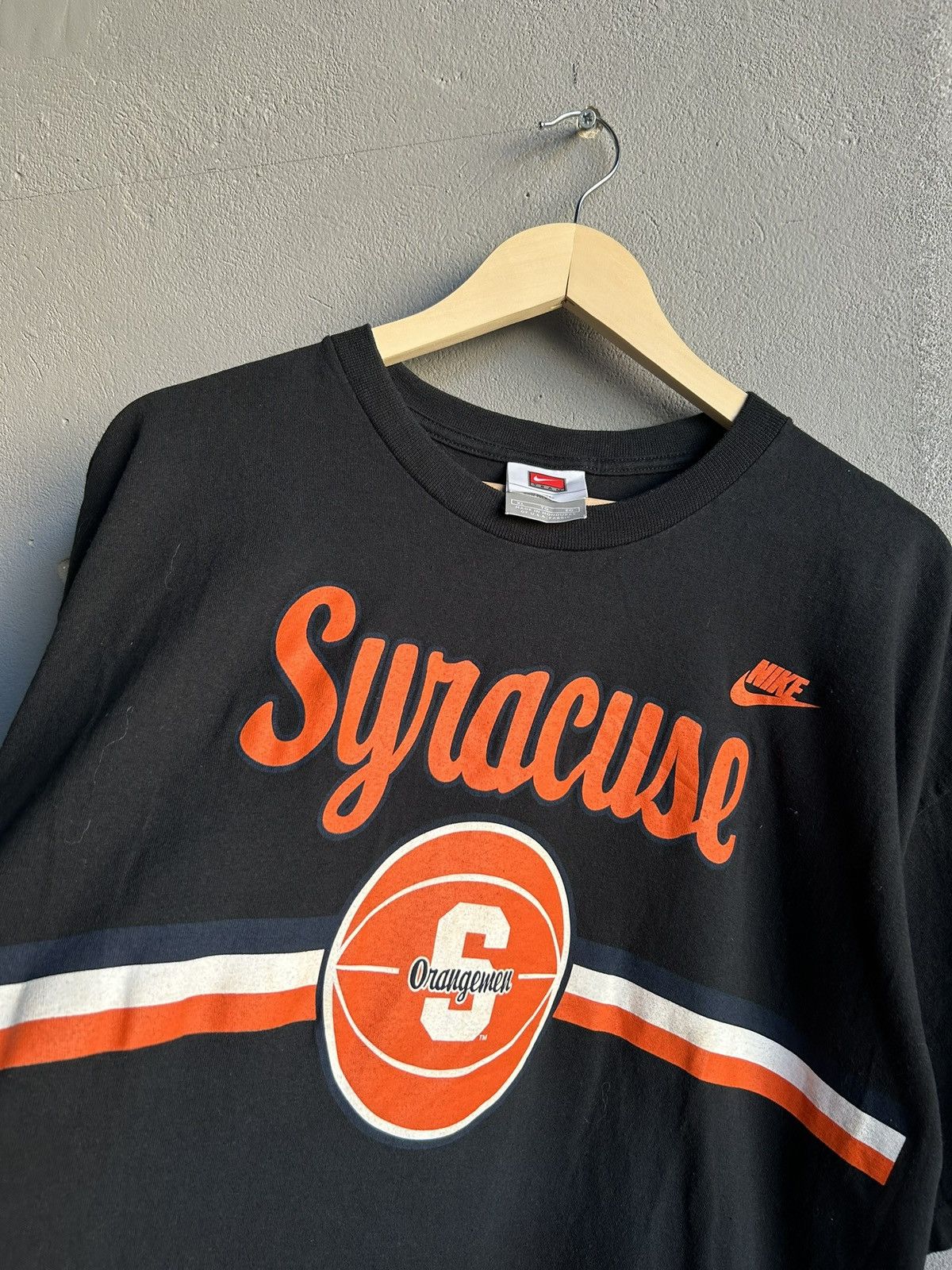 Nike Vintage 90s Nike Syracuse Black Y2K Hype T-shirt Size XL Size US XL / EU 56 / 4 - 4 Thumbnail