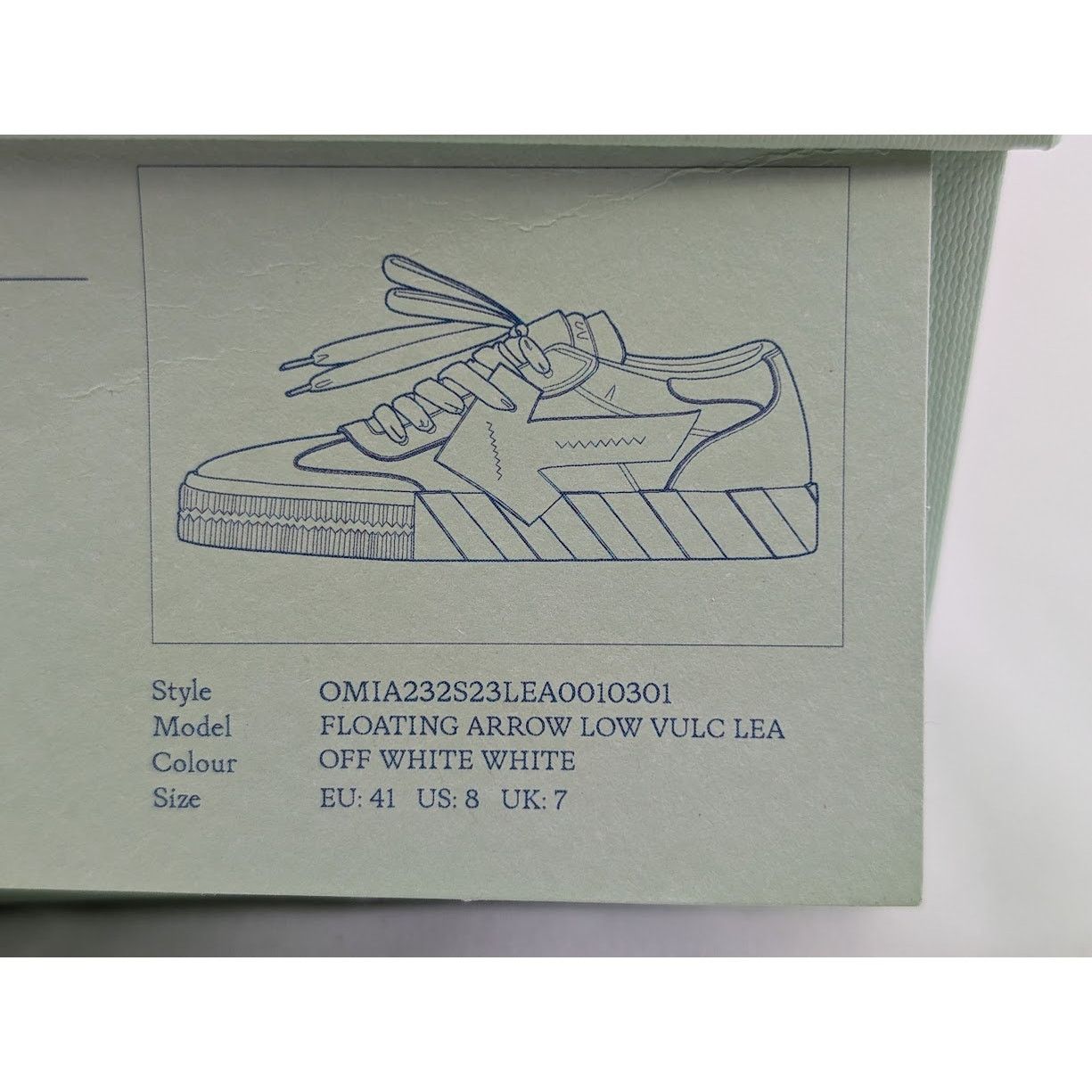 Off-White o1rshd1 Floating Arrow Low-Top Sneakers in Off White Size US 8 / EU 41 - 24 Thumbnail