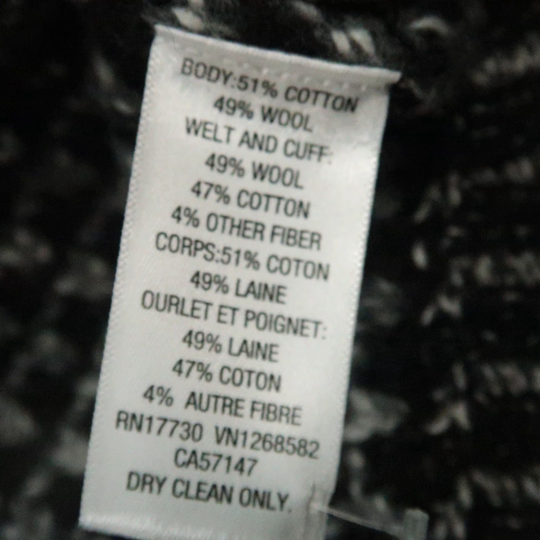Rag & Bone rag & bone Sweater Womens Large Black Gray Wool Blend Shawl Cardigan NWT Size L / US 10 / IT 46 - 5 Thumbnail