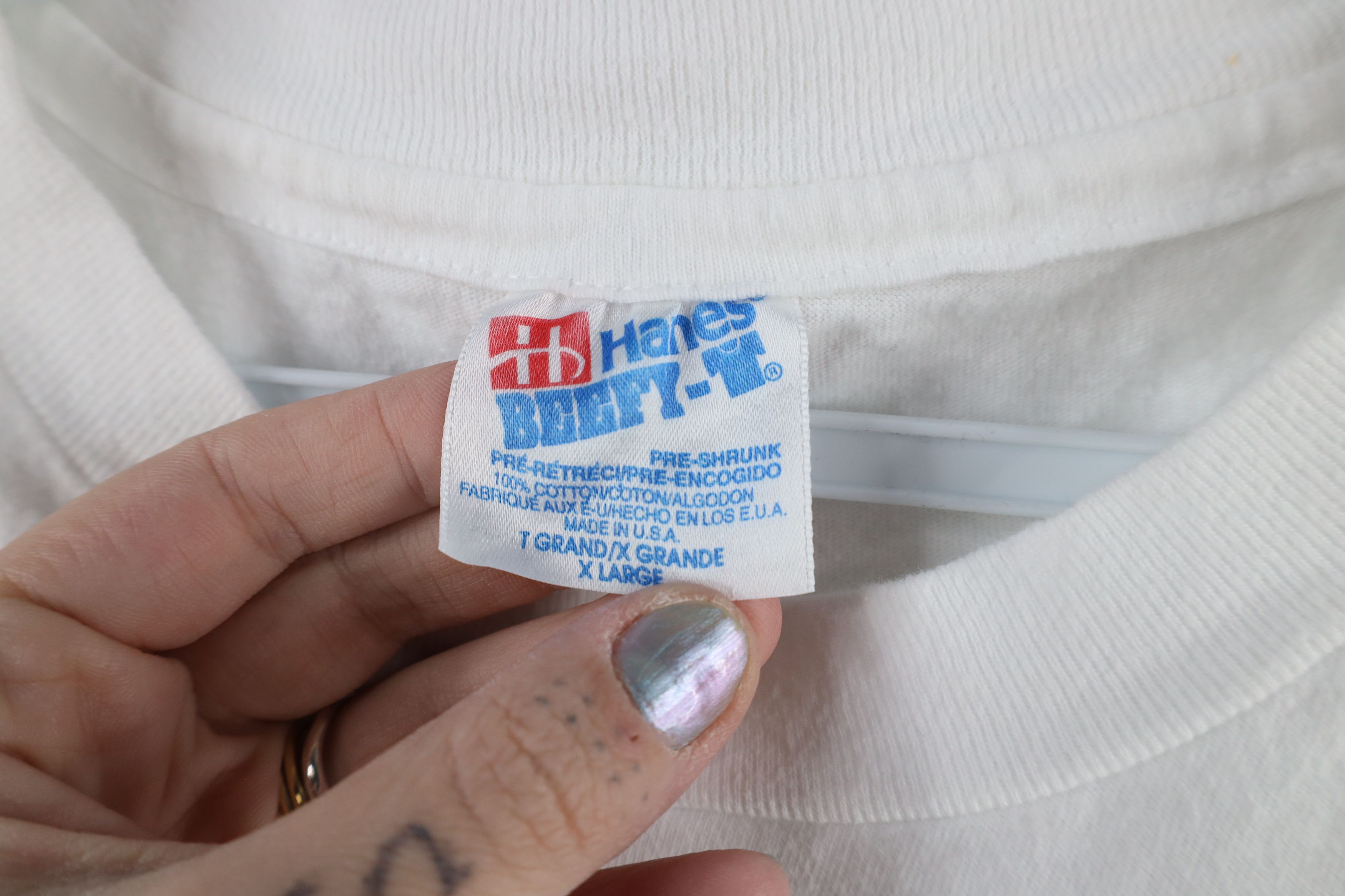 Vintage Vintage 90s Shem Creek Bar & Grill Pocket T-Shirt White USA Size US XL / EU 56 / 4 - 6 Thumbnail
