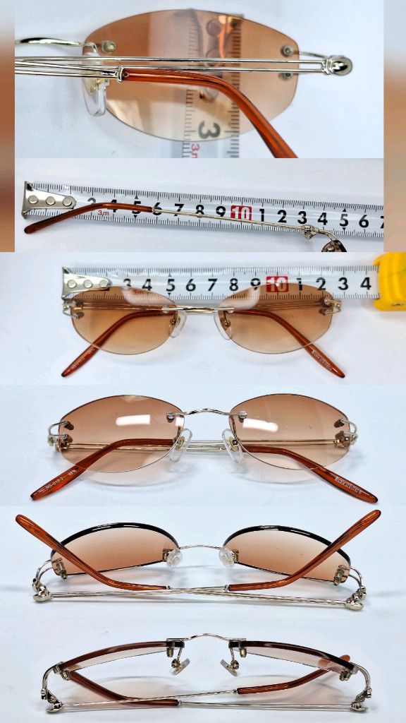 Vintage Nicole St Gilles NS-010-2 Rimless Sunglasses Oval Size ONE SIZE - 7 Thumbnail