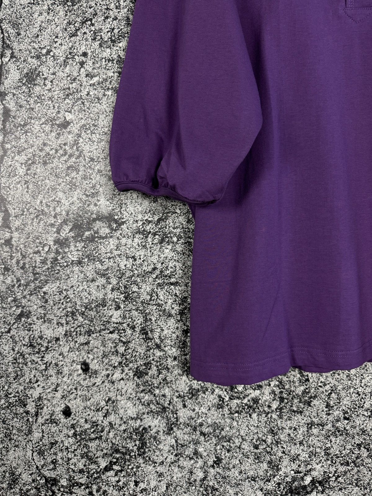 Adidas Adidas Vintage 90s Henley Purple Shirt Balloon Sleeve Size L Size US L / EU 52-54 / 3 - 4 Thumbnail