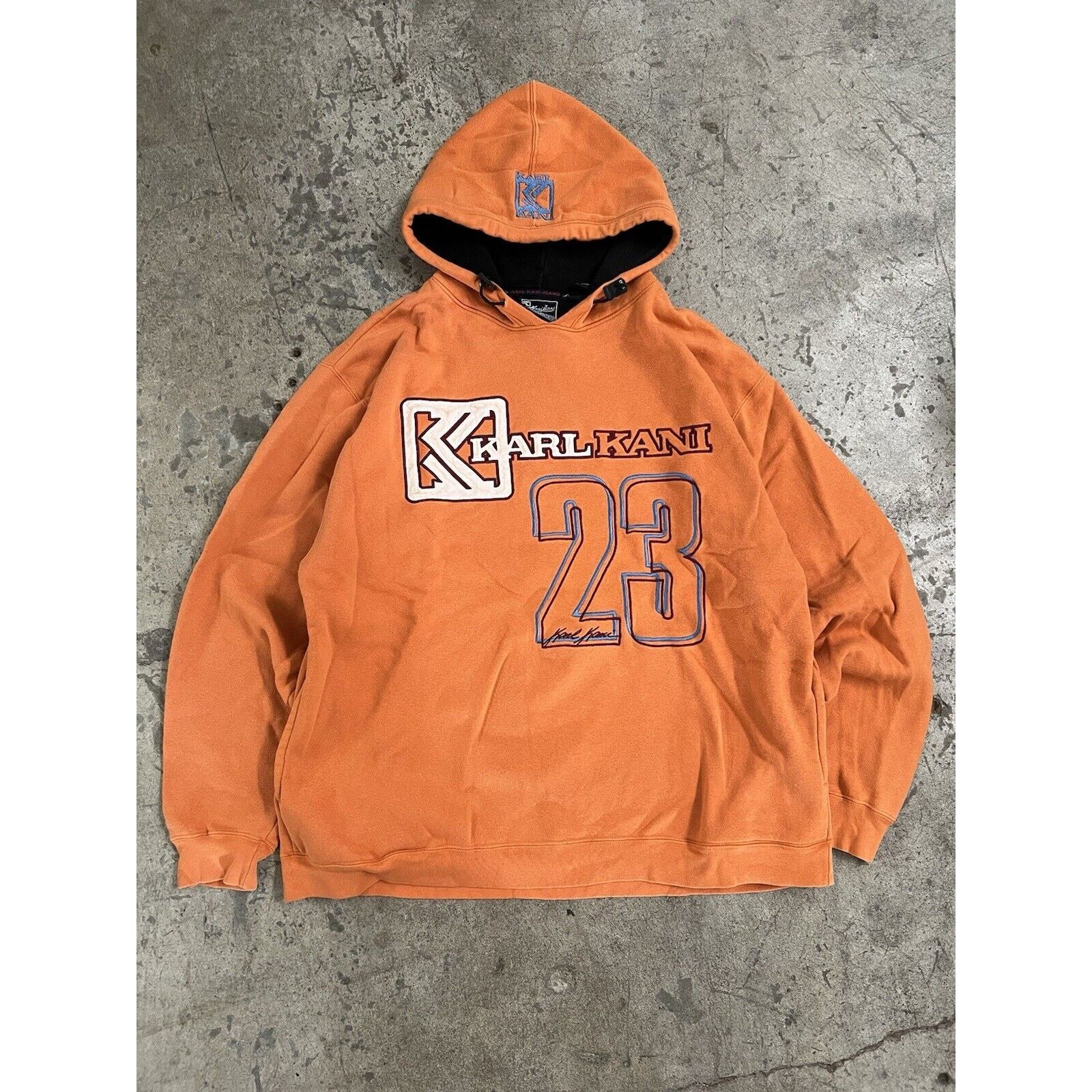 Karl Kani KARL KANI hoodie, hip hop sweatshirt, 90s, size XL Orange Size US XL / EU 56 / 4 - 1 Thumbnail