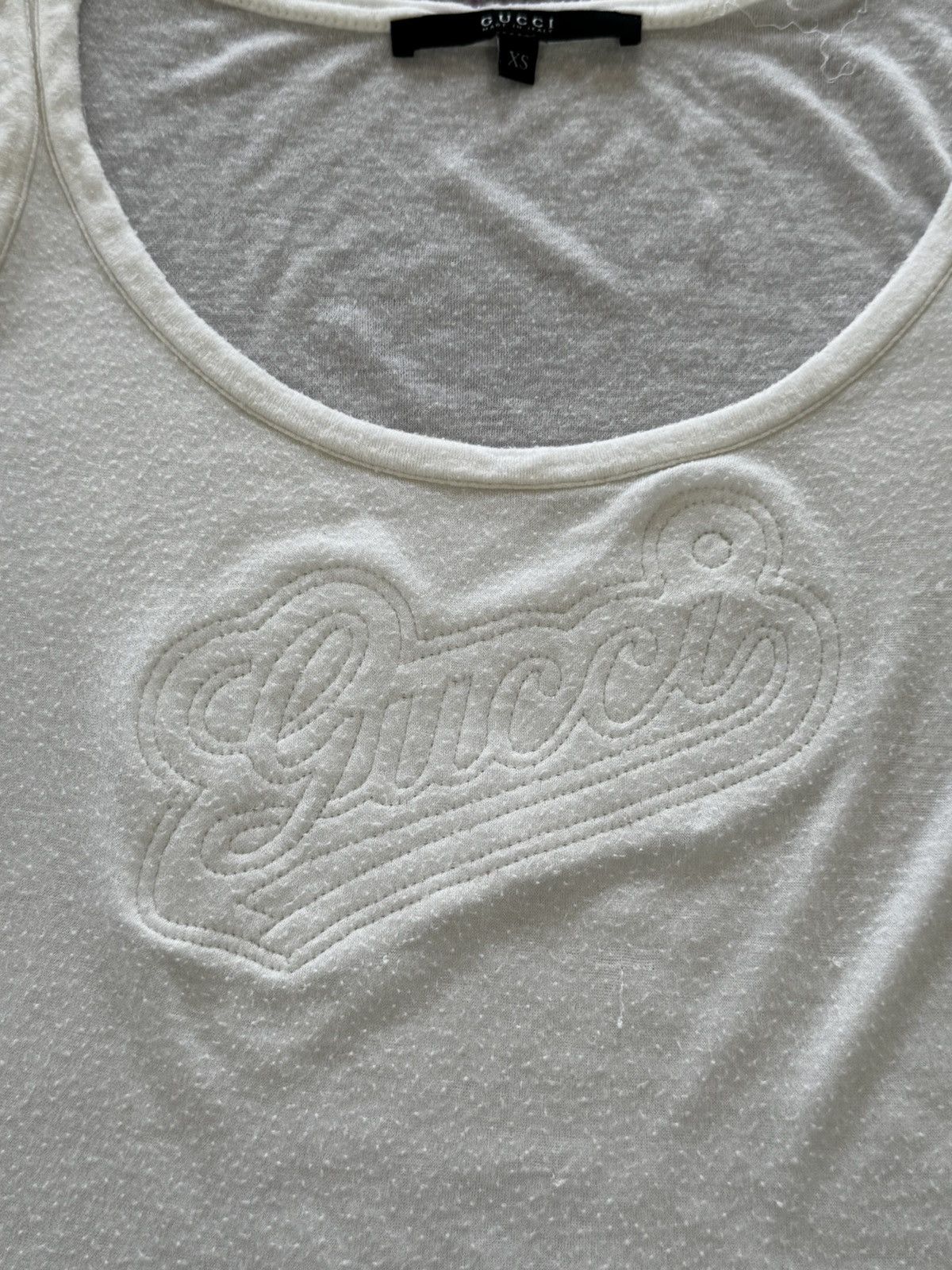 Gucci Gucci 00s Aesthetic Vintage Big Logo Luxury Tank Top Size XS / US 0-2 / IT 36-38 - 8 Thumbnail