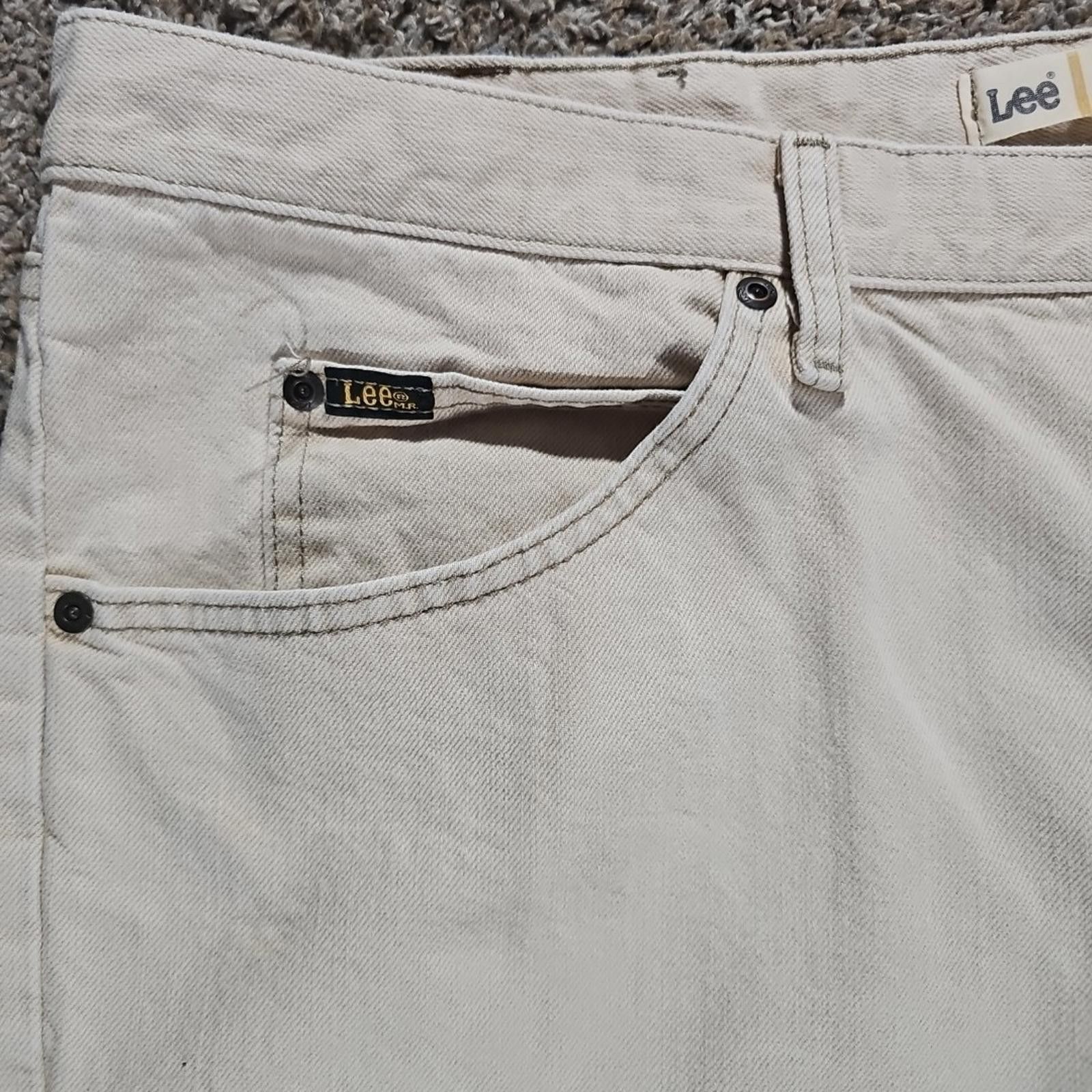 Lee Lee Regular Fit 42x32 Beige Jeans Size US 42 / EU 58 - 2 Thumbnail