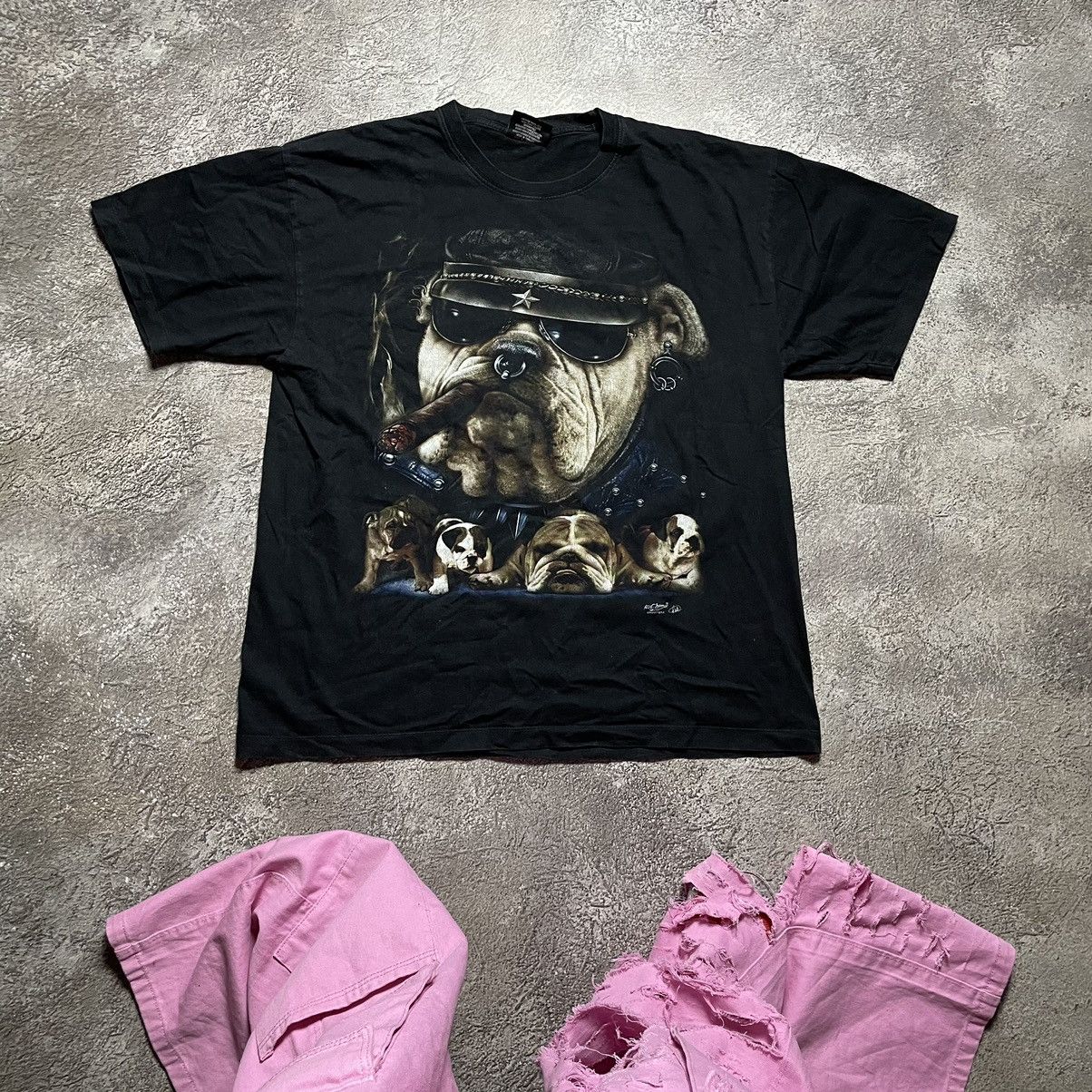 Band Tees Vintage Y2K DOG FACE TEE BAND ABSTRACT ROCK GRUNGE HORROR Size US XL / EU 56 / 4 - 1 Thumbnail